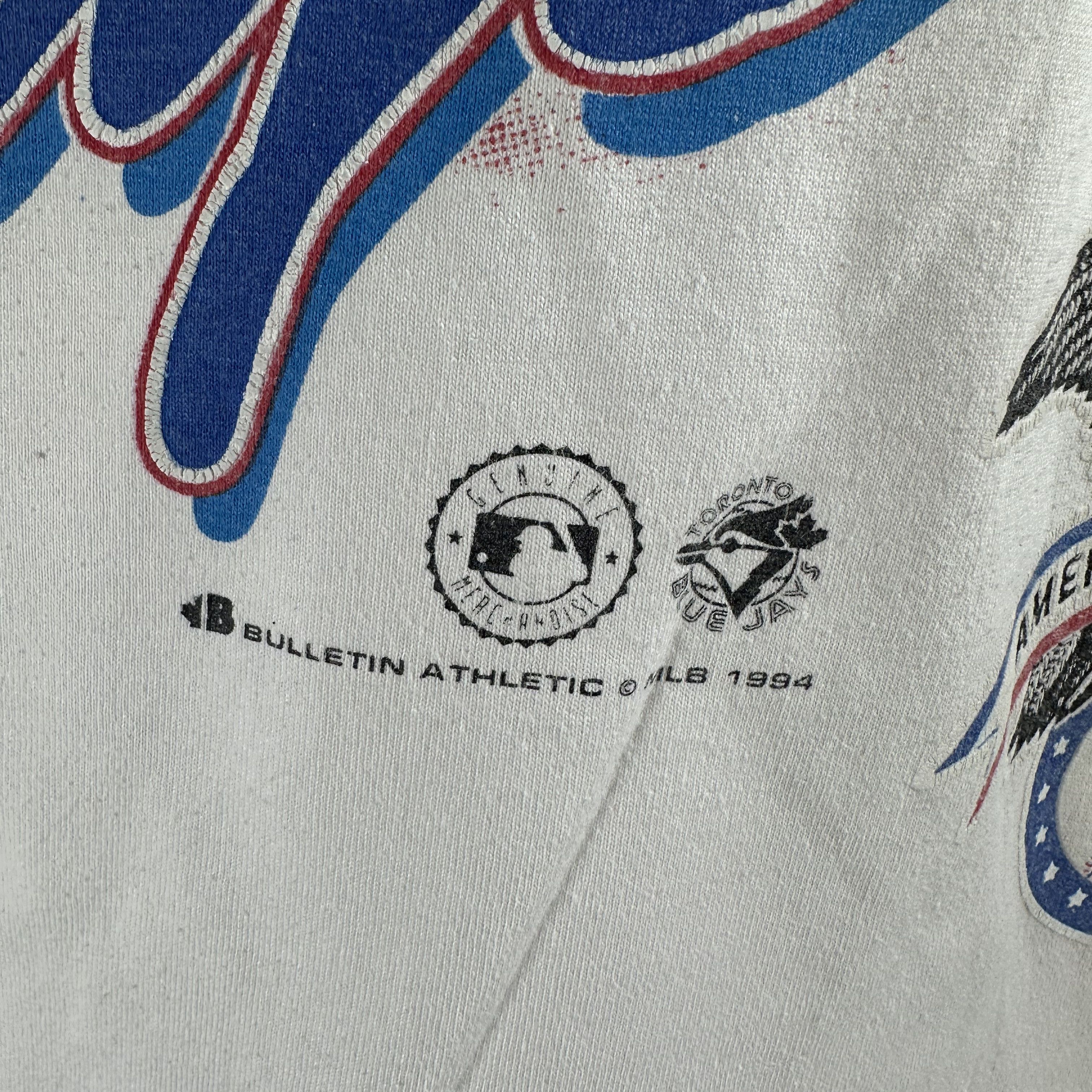 Vintage Vintage 90s Toronto Blue Jays Bulletin Athletic MLB AOP Tee Size US XL / EU 56 / 4 - 5 Thumbnail