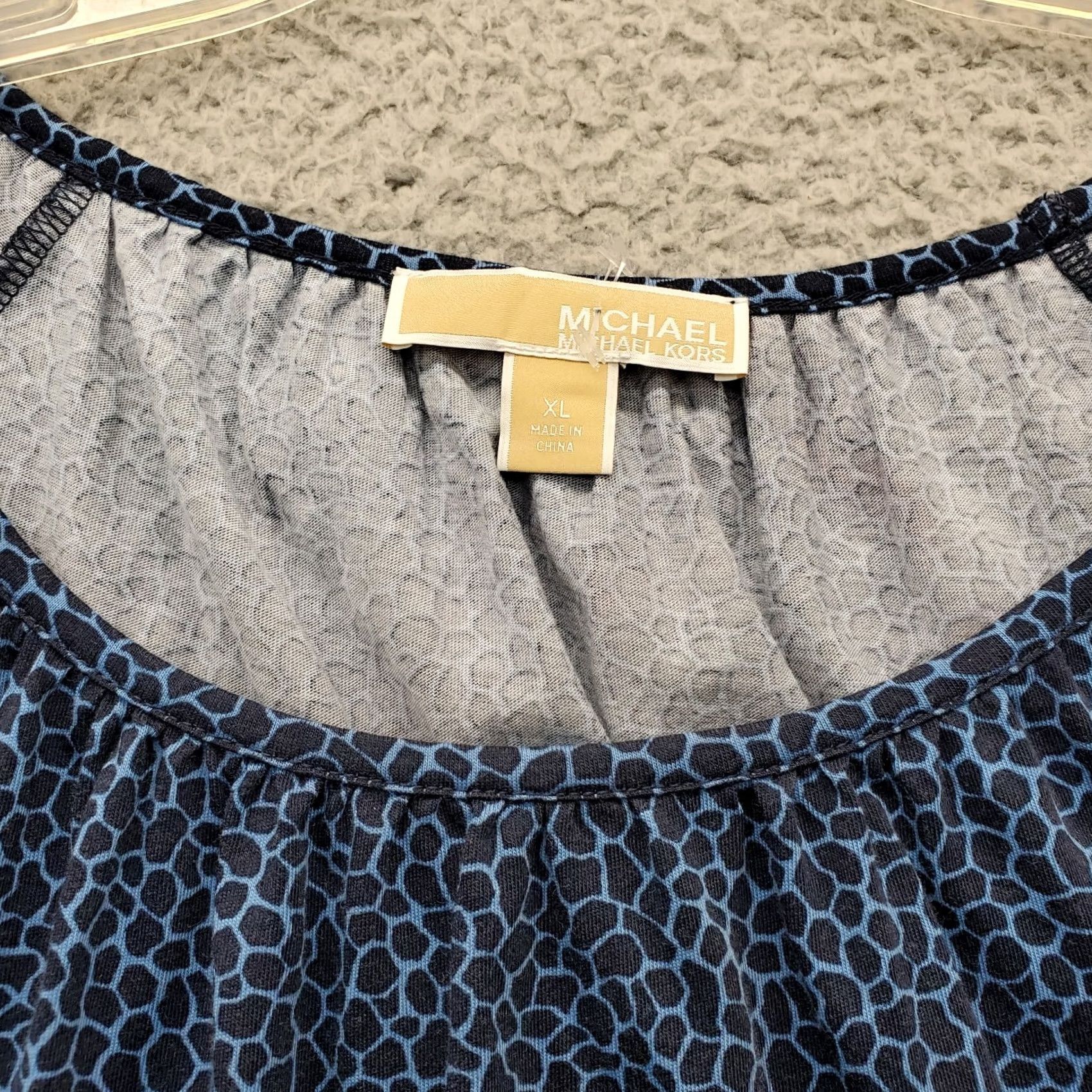 Michael Kors Michael Kors Blouse Womens XL Multicolor Animal Print Cotton 3/4 Flared Sleeve Shirt Womens XL Multicolor Animal Print Cotton Blouse Size XL / US 12-14 / IT 48-50 - 5 Thumbnail
