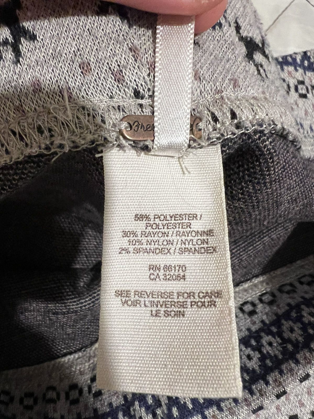 Free People Free People Fair Isle Knit Leggings – Light Grey Size 26" / US 2 / IT 38 - 4 Thumbnail