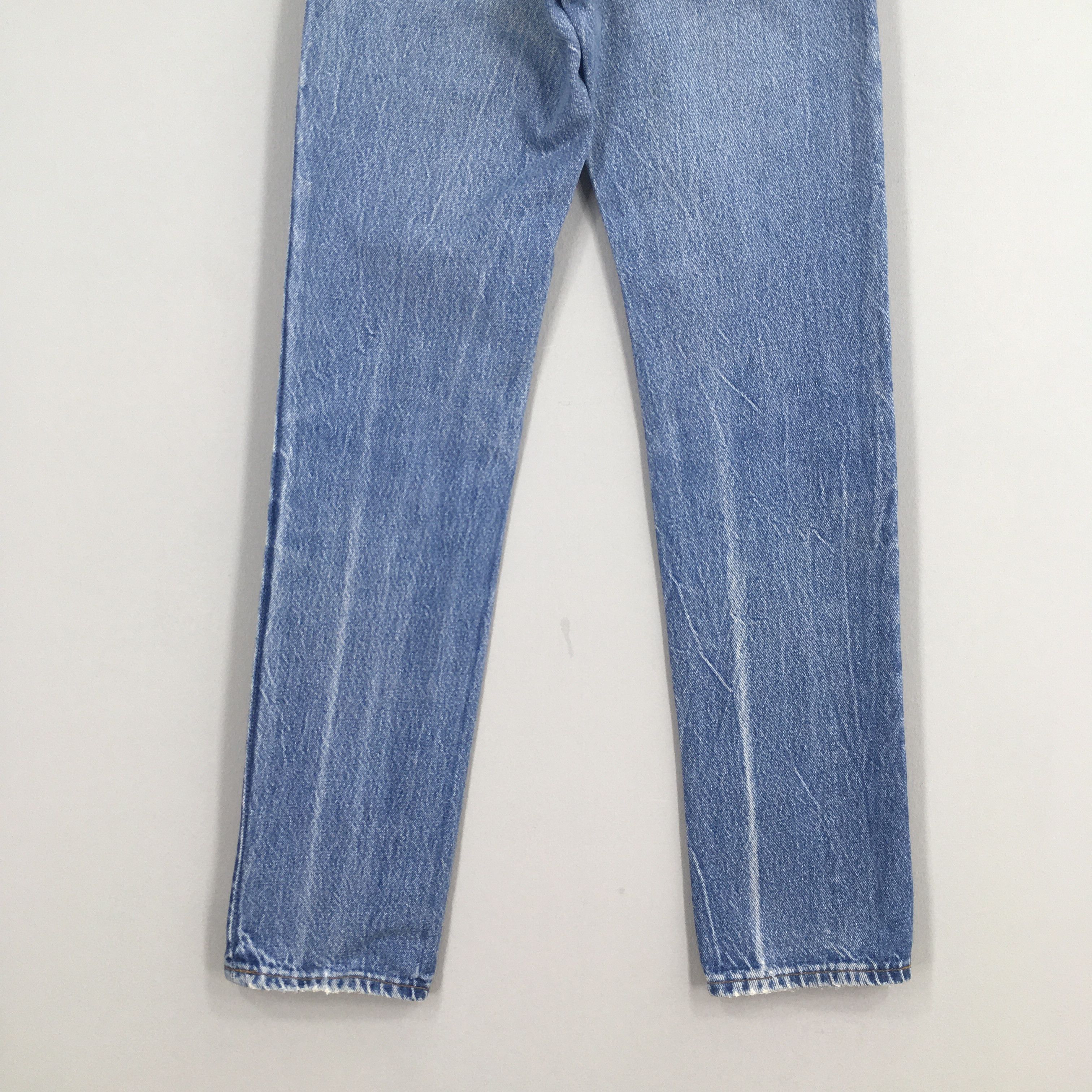 Levi's Size 22x31.5 Vintage 80s Levi's 501 Faded Blue Jeans S737 Size 22" - 12 Thumbnail