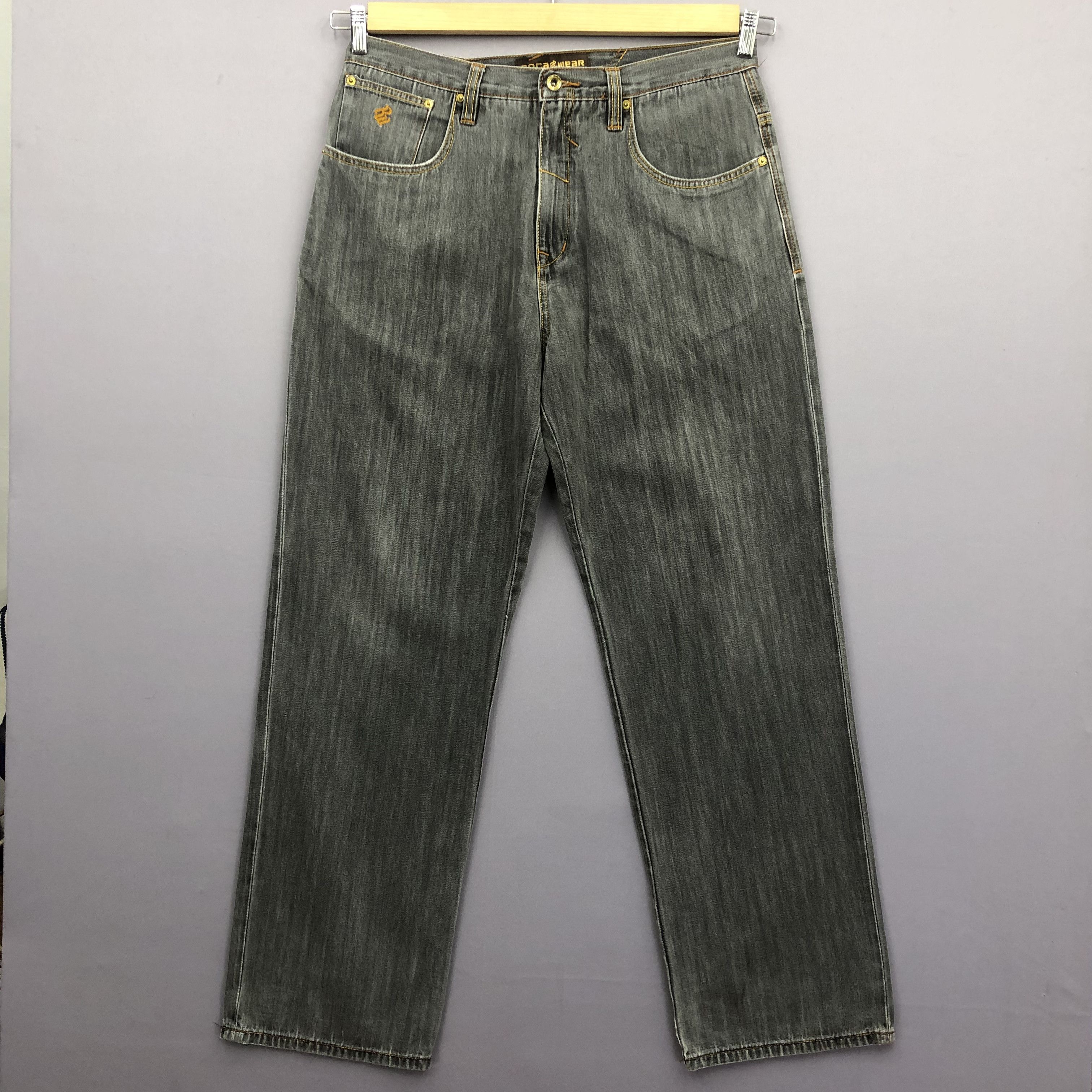 Rocawear Crazy 90s Rocawear Baggy Jeans Faded Skater Jnco Style Denim Size US 34 / EU 50 - 2 Thumbnail