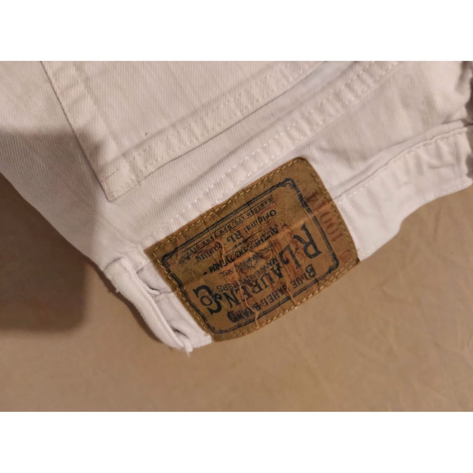 Polo Ralph Lauren Polo Ralph Lauren White Denim Shorts Womens 29 Size 29" - 2 Thumbnail