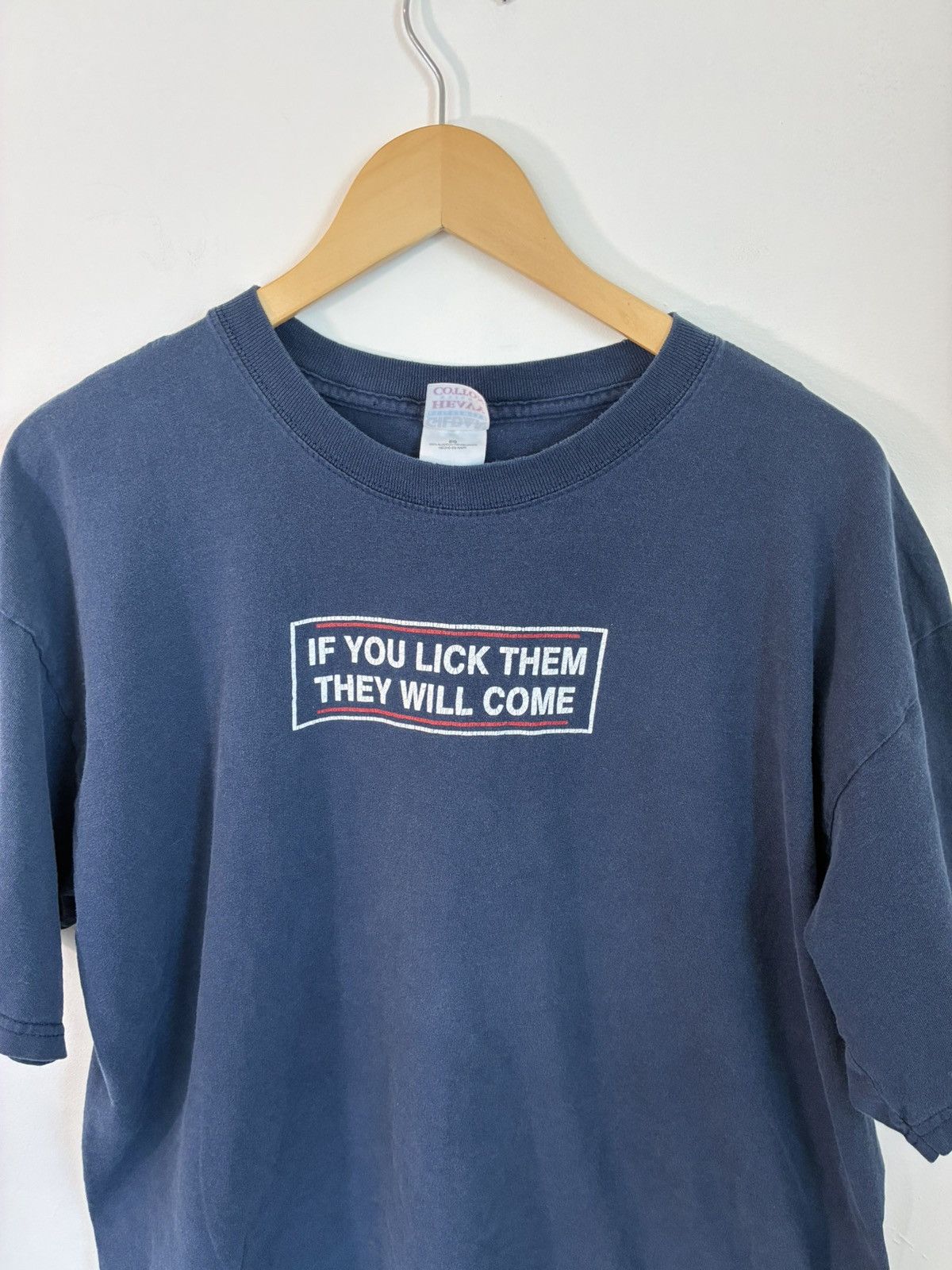 Vintage IF YOU LICK Vintage Faded Sex Joke Tee Size US XL / EU 56 / 4 - 1 Thumbnail