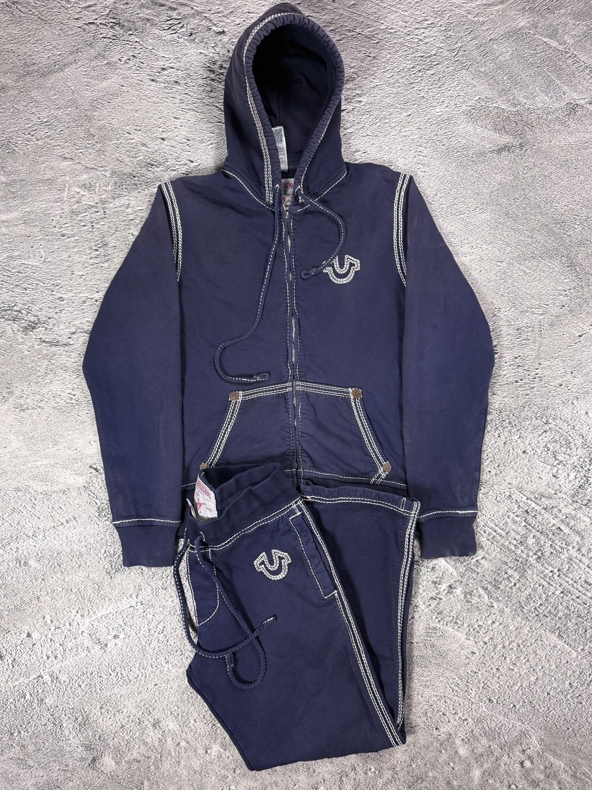 True Religion True Religion track suit zip hoodie sweatpants navy Size US M / EU 48-50 / 2 - 1 Thumbnail
