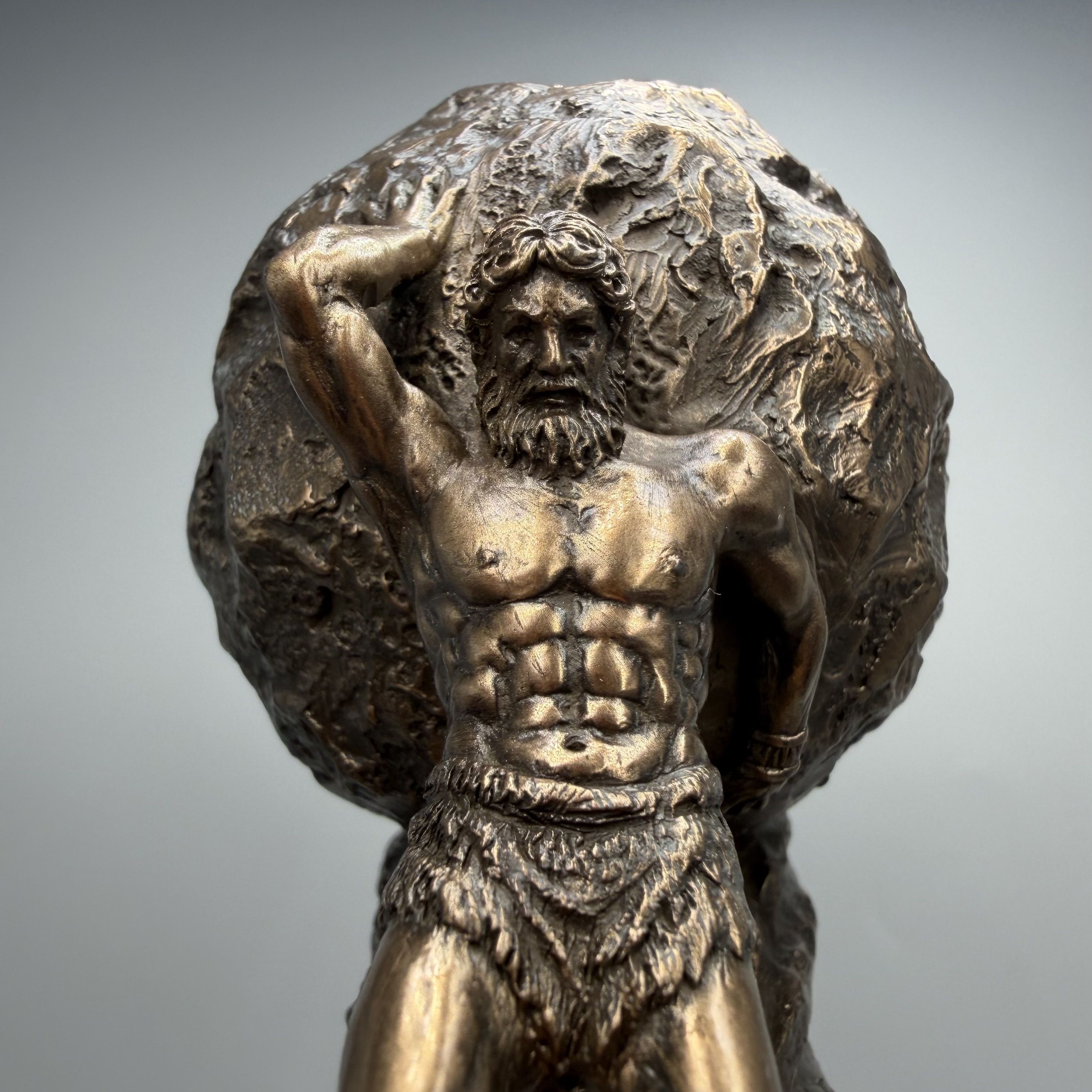 Other Sisyphus Bronze Finish Figurine Polystone Greek Statue Size ONE SIZE - 6 Thumbnail
