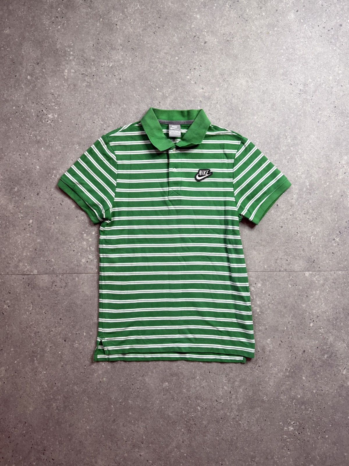 Nike Nike Sportswear Green Striped Polo Shirt S Size US S / EU 44-46 / 1 - 1 Thumbnail