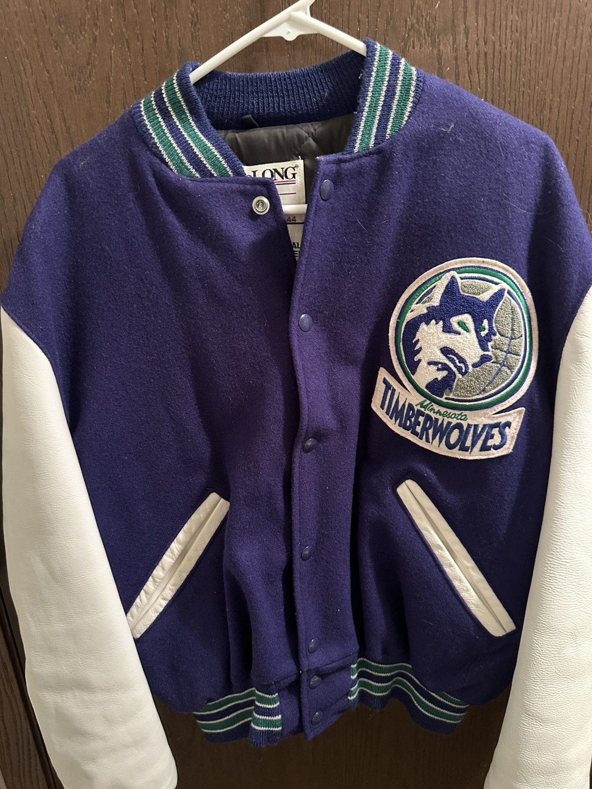 NBA Vintage timberwolves wool and leather varsity jacket Size US S / EU 44-46 / 1 - 5 Thumbnail