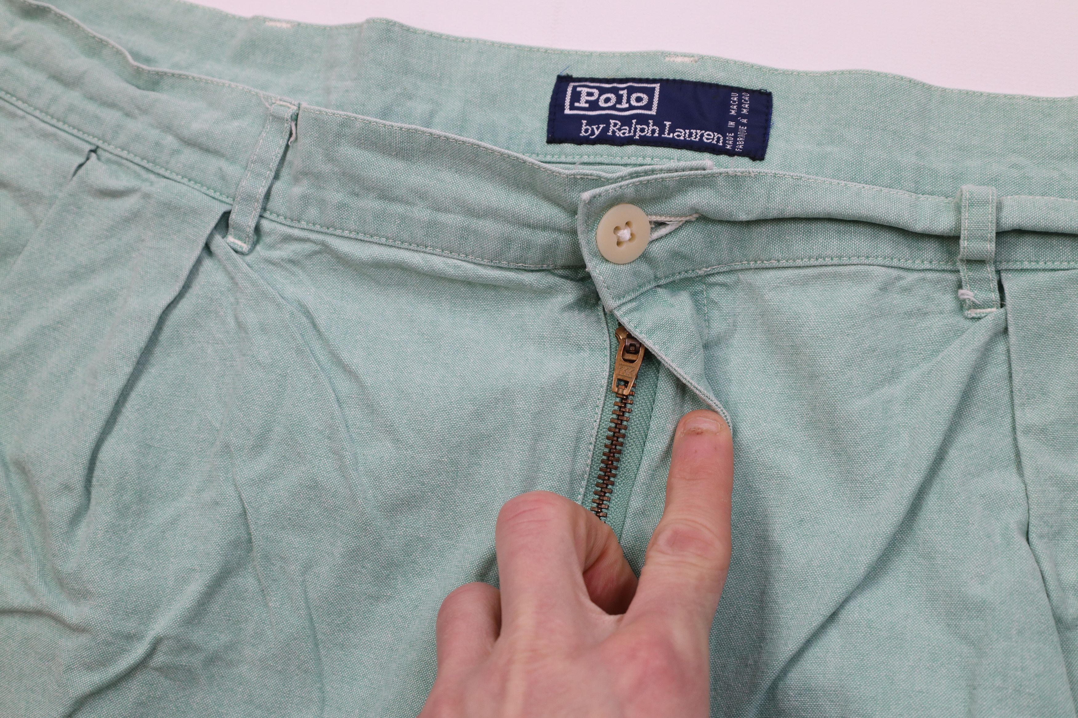 Ralph Lauren Vintage 90s Ralph Lauren Above Knee Chino Shorts Green Size US 40 / EU 56 - 5 Thumbnail