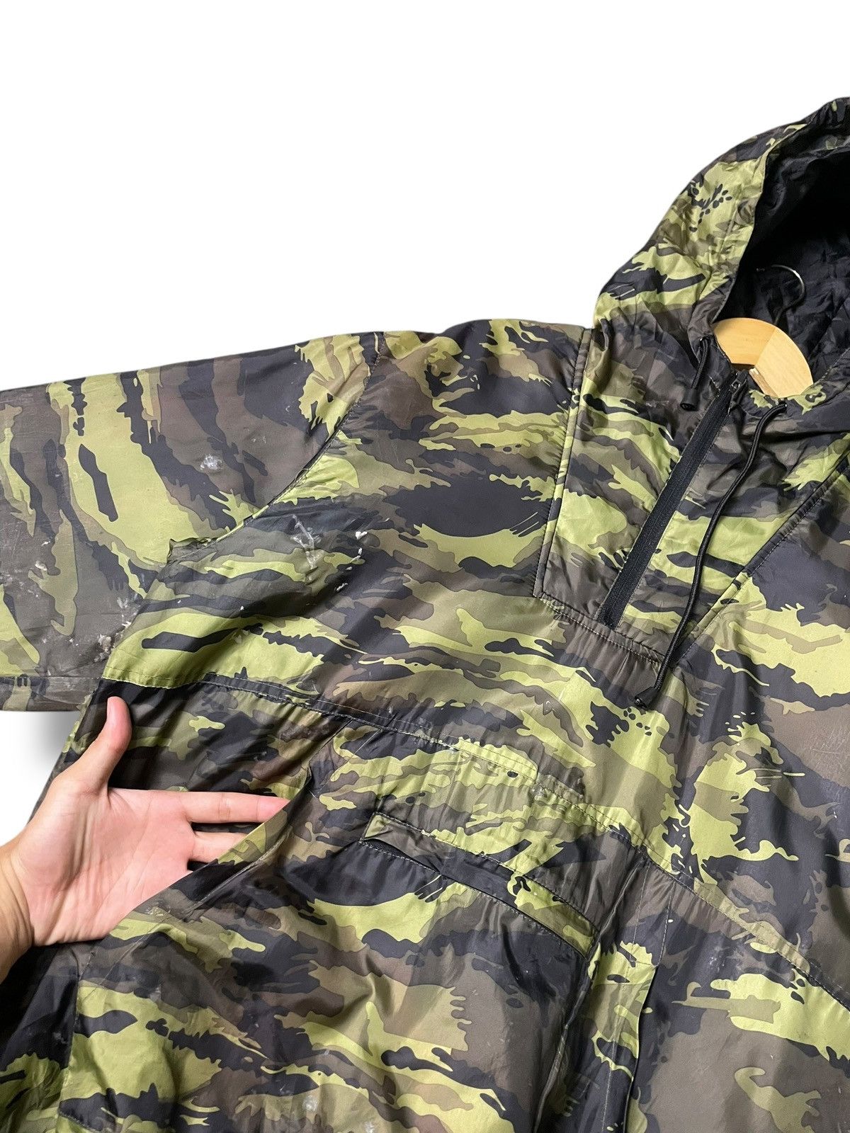 Japanese Brand × Vintage Zack Styles Camouflage Nylon Hooded Jacket (101) Size US L / EU 52-54 / 3 - 4 Thumbnail