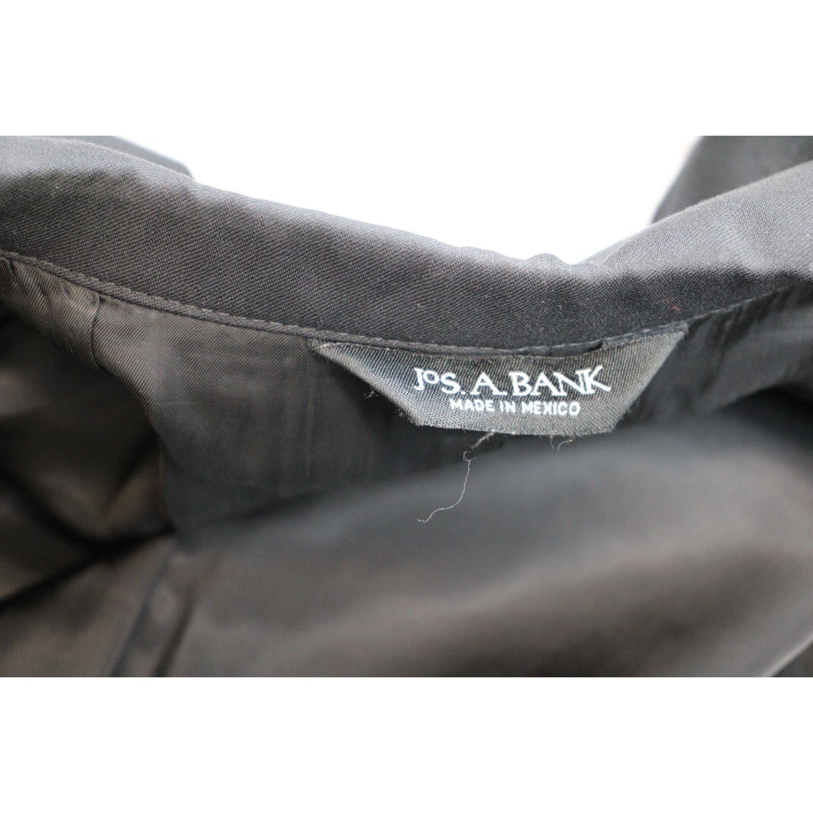 Jos. A. Bank Jos A Bank Blazer Men's 44R Black 100% Wool Single Breasted Size 44R - 6 Thumbnail