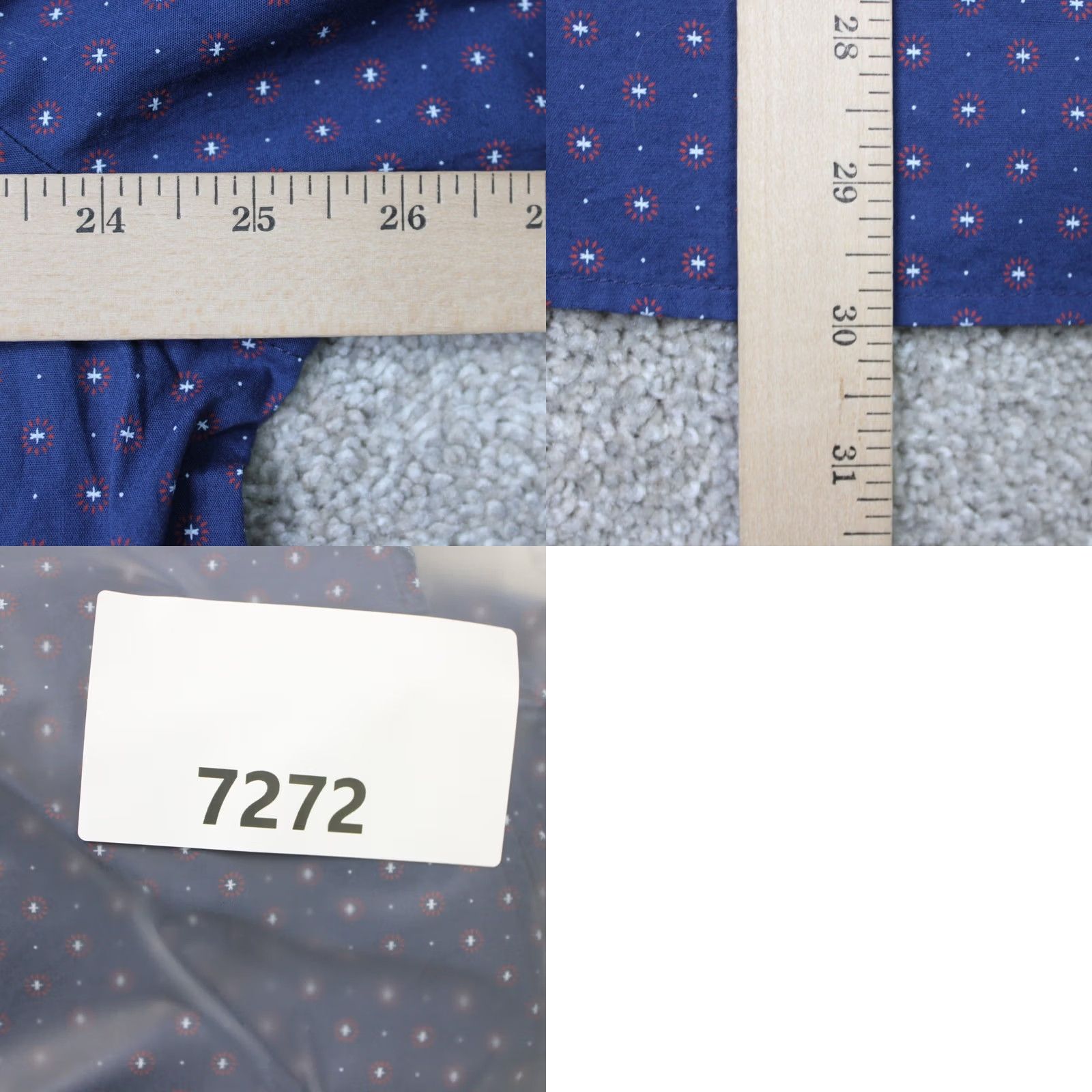 Express Express Shirt Mens XL Blue Geometric Button-Up Slim Fit Long Sleeve NWT Size US XL / EU 56 / 4 - 9 Thumbnail