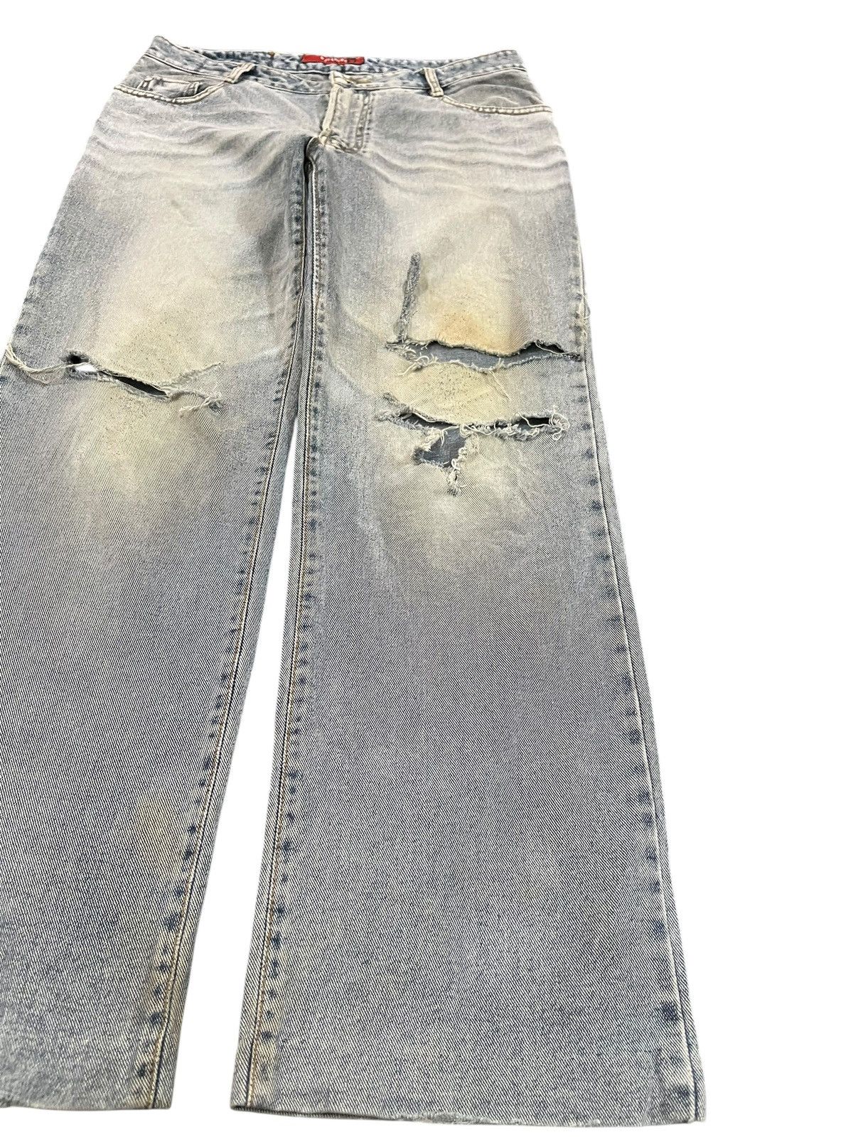 JNCO Vintage Part Three Wide Leg Distressed Denim Size US 33 - 4 Thumbnail