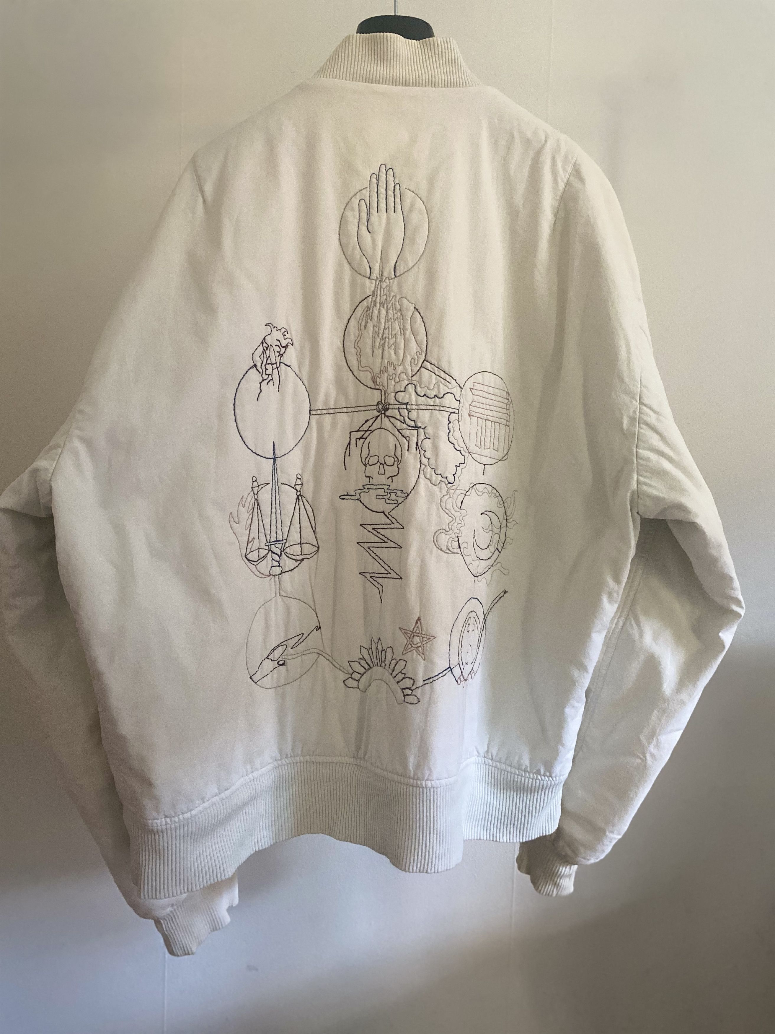 Raf Simons Raf Simons SS2004 Runway OS embroidered Bomber Size US XXL / EU 58 / 5 - 2 Thumbnail