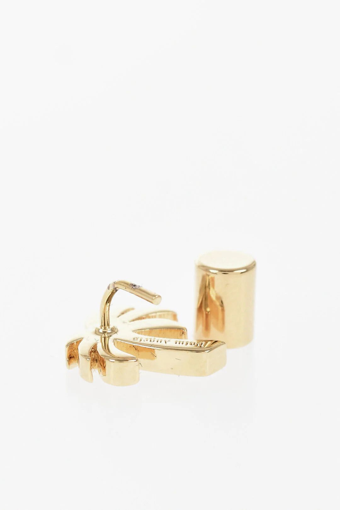 Palm Angels og1mm0326 Size: OS / Gold-Tone Brass Clip-On Earrings Gold Size ONE SIZE - 3 Thumbnail