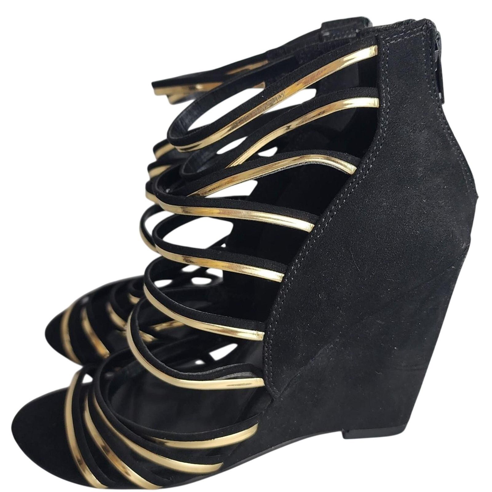 Express Black and gold express wedges Size US 6 / IT 36 - 1 Thumbnail