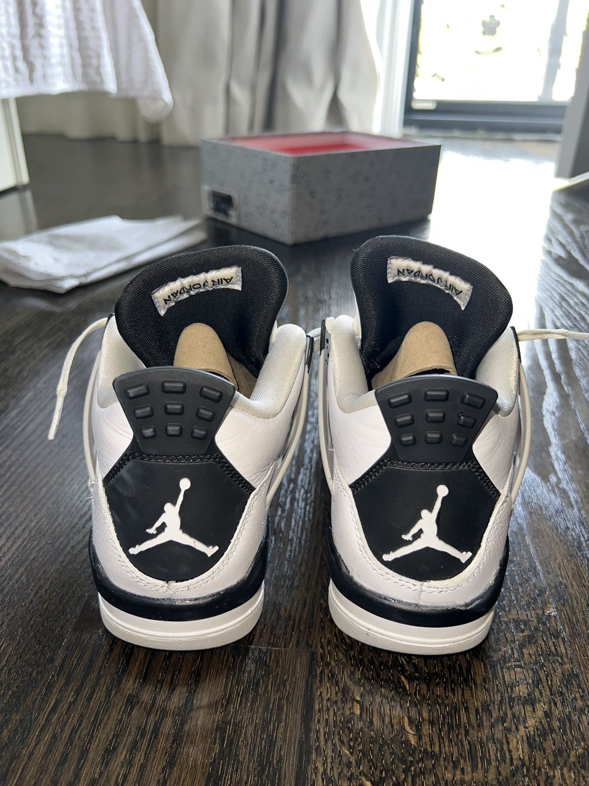 Jordan Brand × Nike Military Black Jordan 4 Retro Size 4Y Size US 5.5 / IT 35.5 - 8 Thumbnail