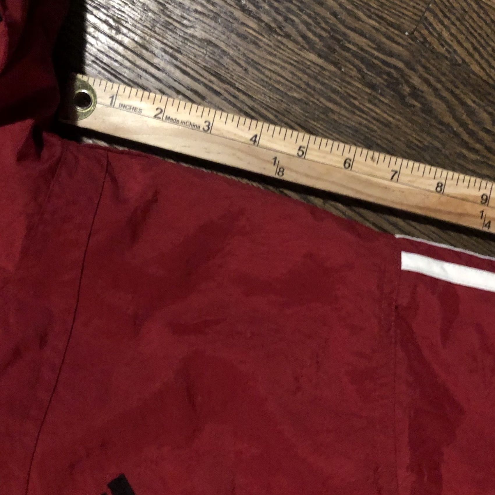 Adidas VINTAGE Adidas Embroidered Trefoil Full Zip Jacket Coat L Red Quilt Lined Mens Jacket Size US L / EU 52-54 / 3 - 3 Thumbnail