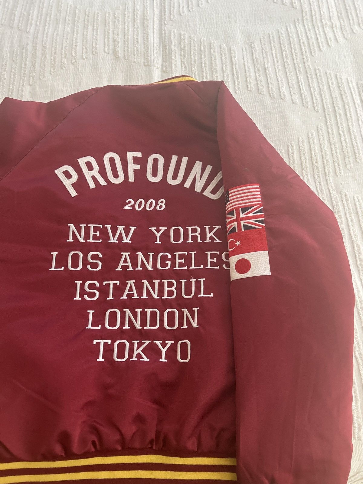Profound Aesthetic Light Maroon varsity jacket Size US S / EU 44-46 / 1 - 3 Thumbnail