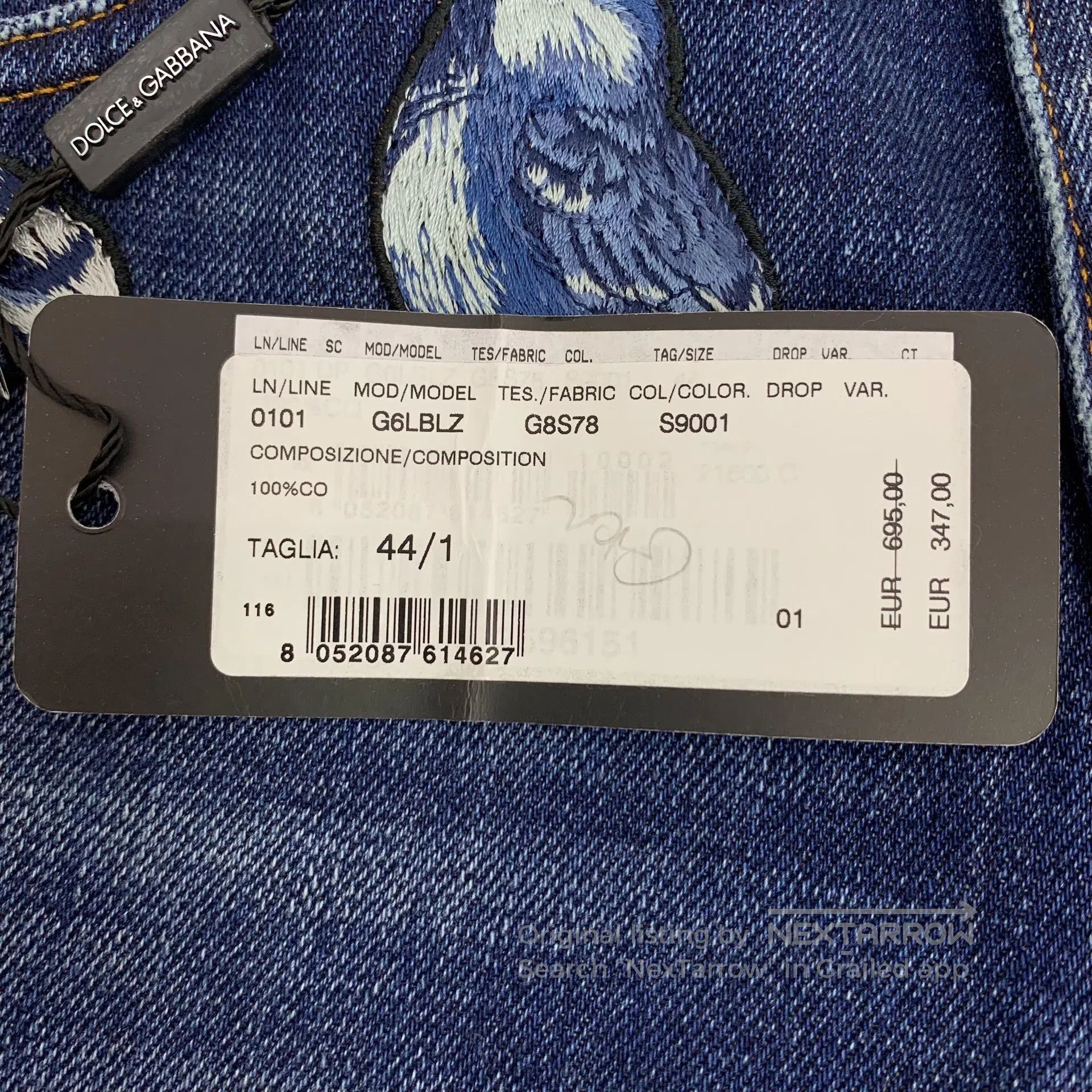 Dolce & Gabbana Dolce Gabbana Dark Blue Washed Destroyed Design Cotton Cas Size US 28 / EU 44 - 7 Thumbnail