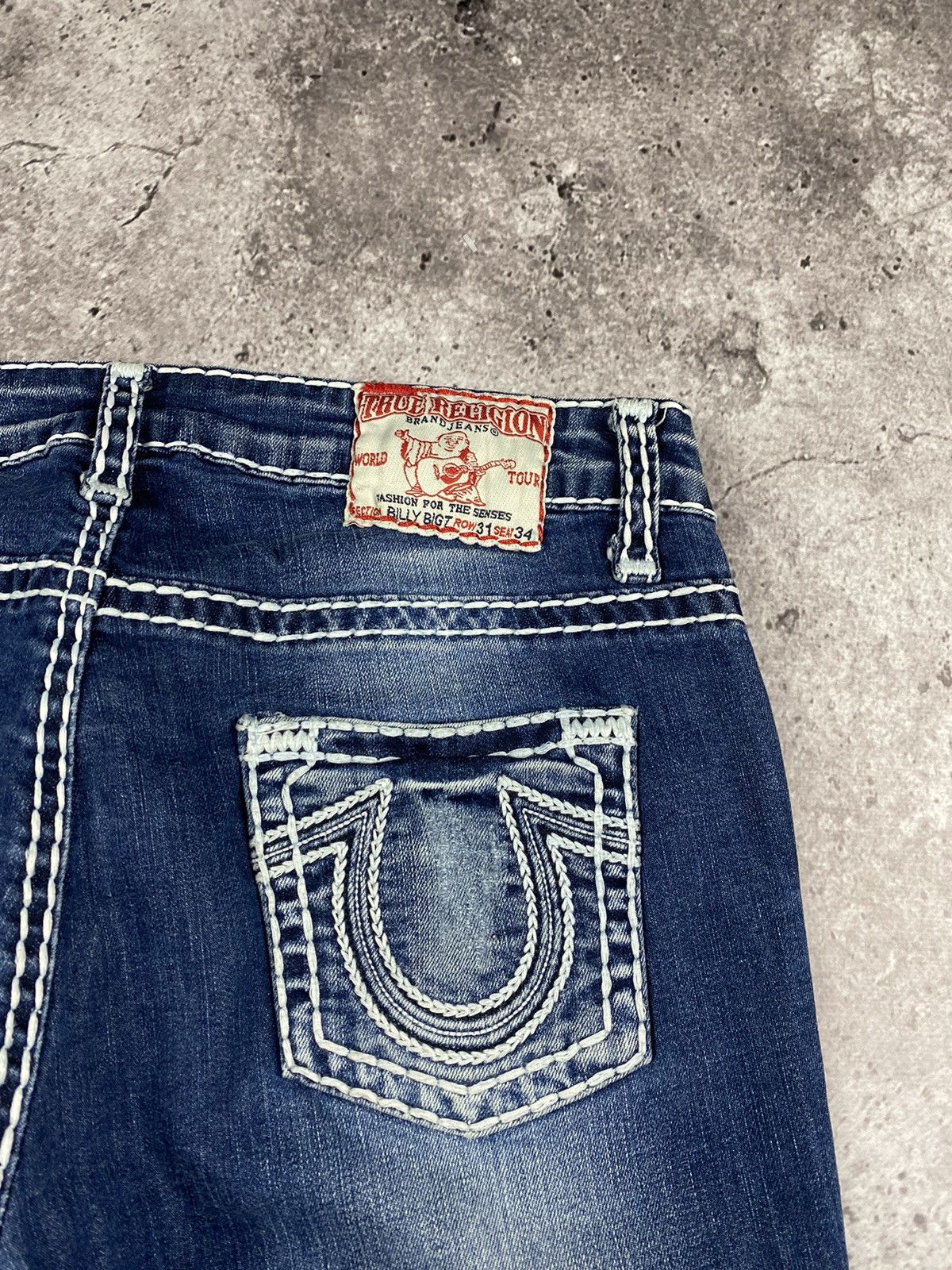 True Religion Rare Vintage True Religion Billy T Jeans Size 31 Y2K Drip Size 31" - 3 Thumbnail