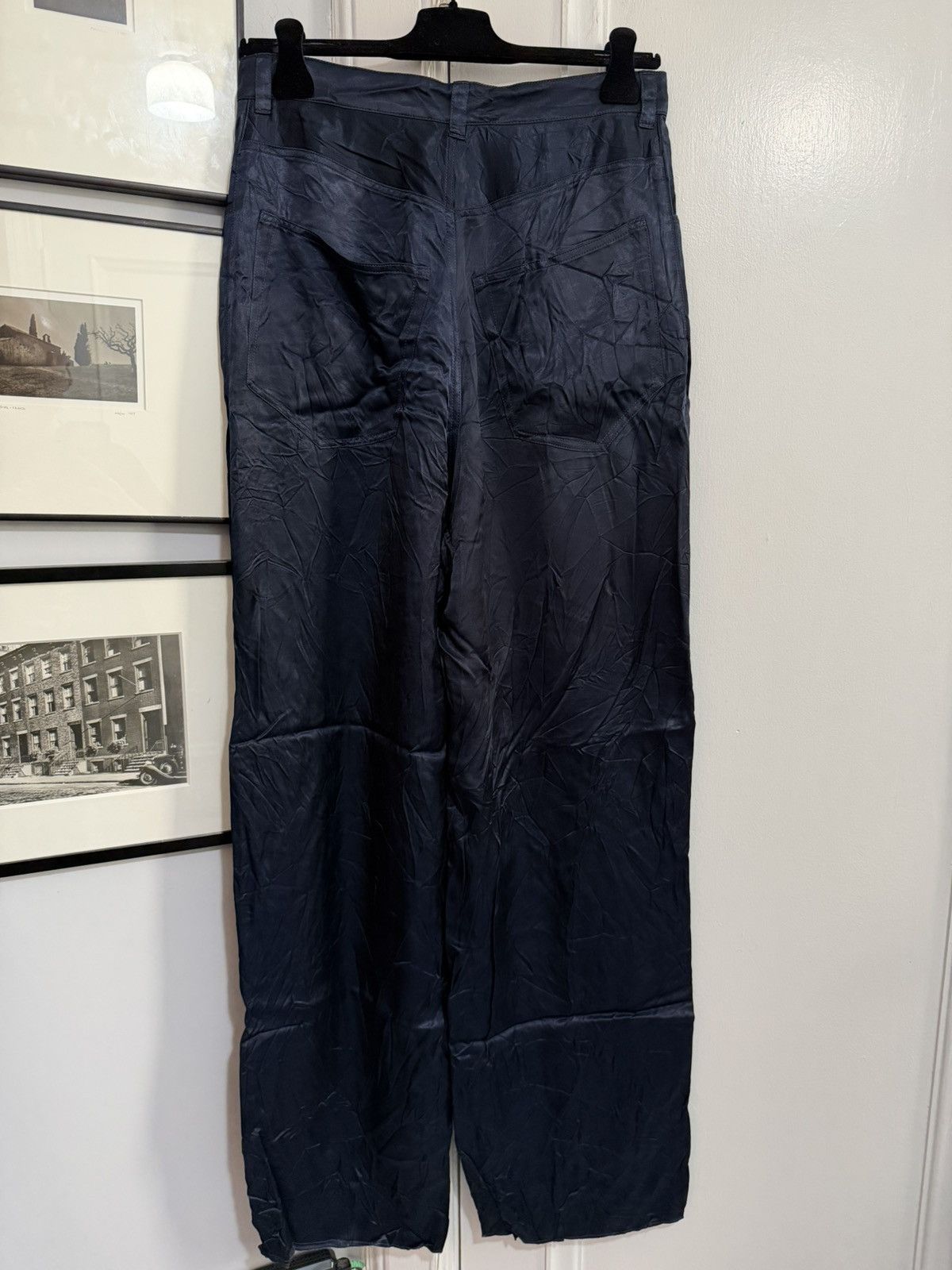 Balenciaga New Fall 23 Crinkled Satin Baggy Pant [M] Size US 32 / EU 48 - 3 Thumbnail