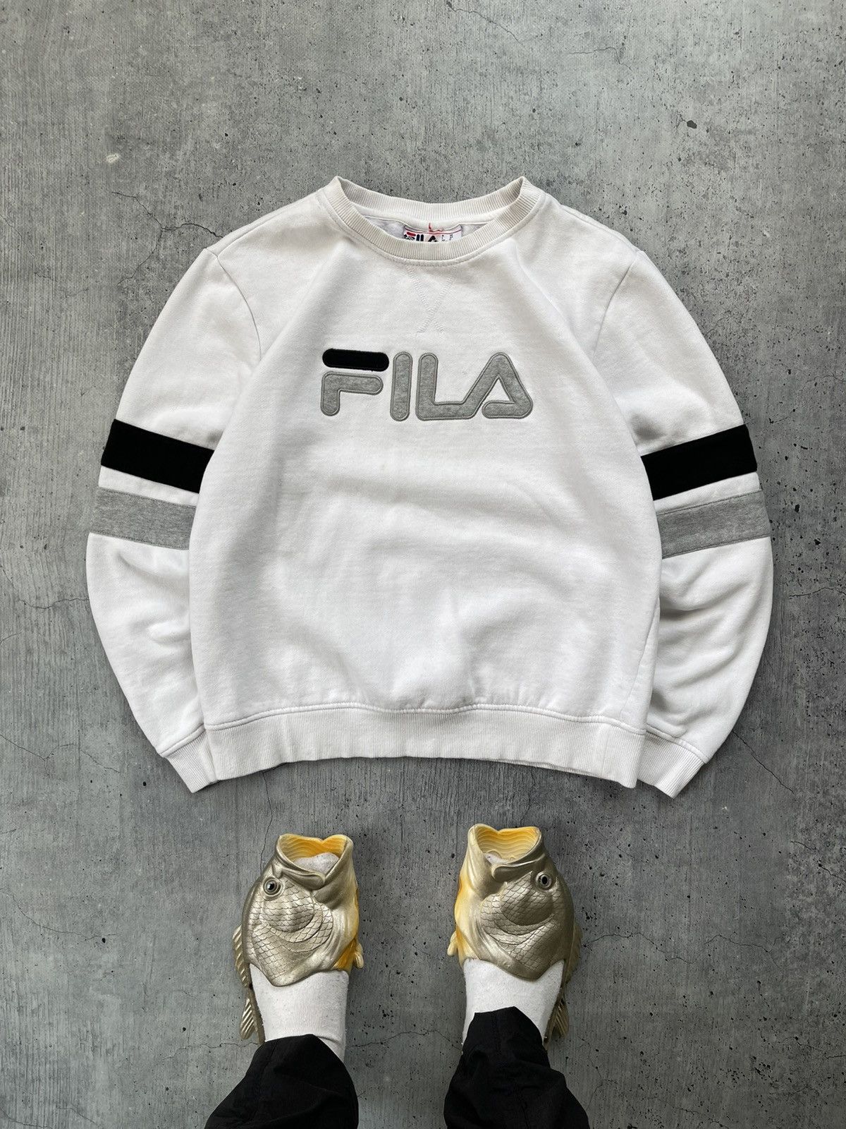 Fila FILA BIG LOGO Y2K Sweatshirt Size US XS / EU 42 / 0 - 1 Thumbnail