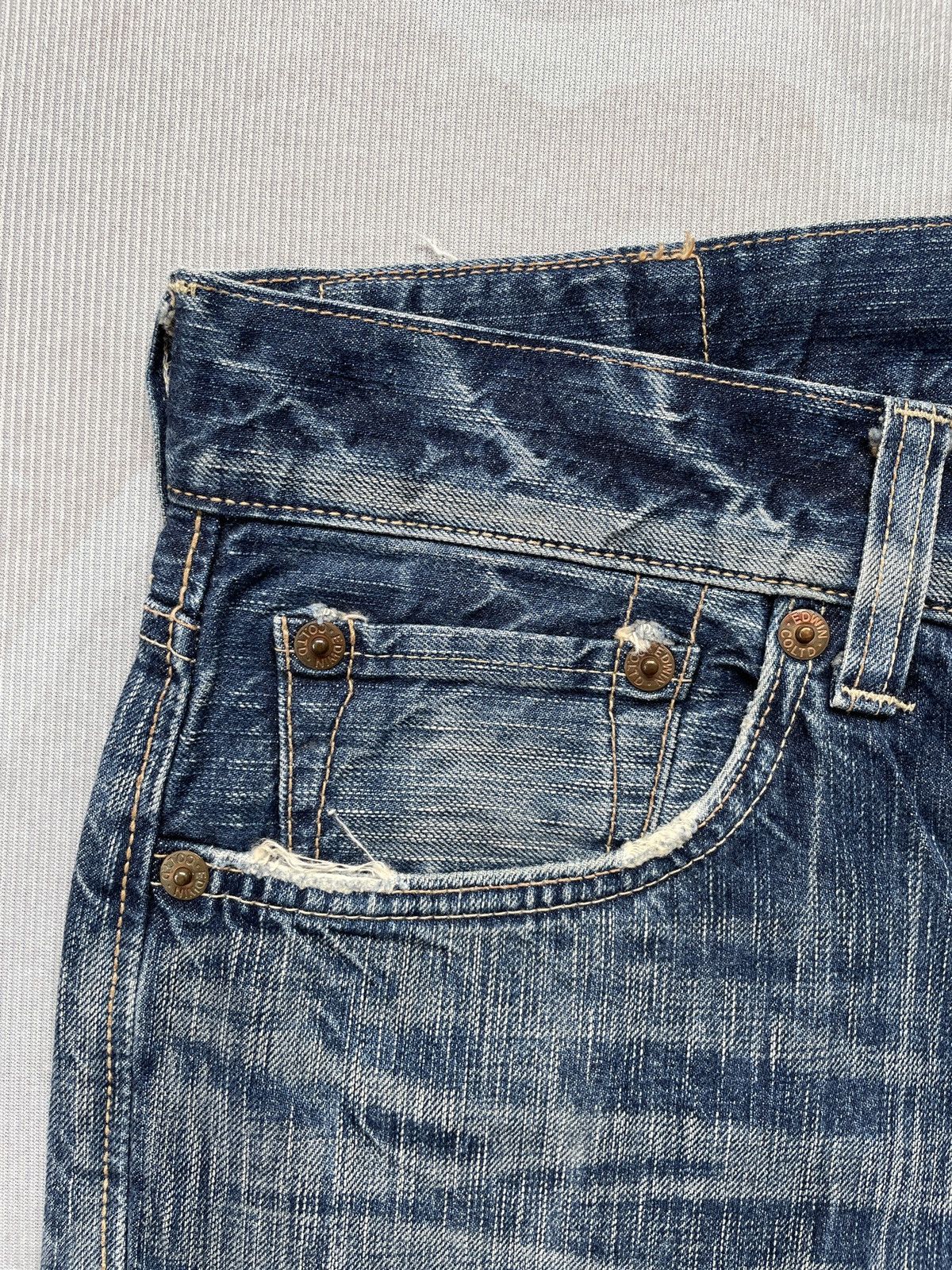 Edwin Edwin 503 Blue Trip Jeans Size US 36 / EU 52 - 5 Thumbnail