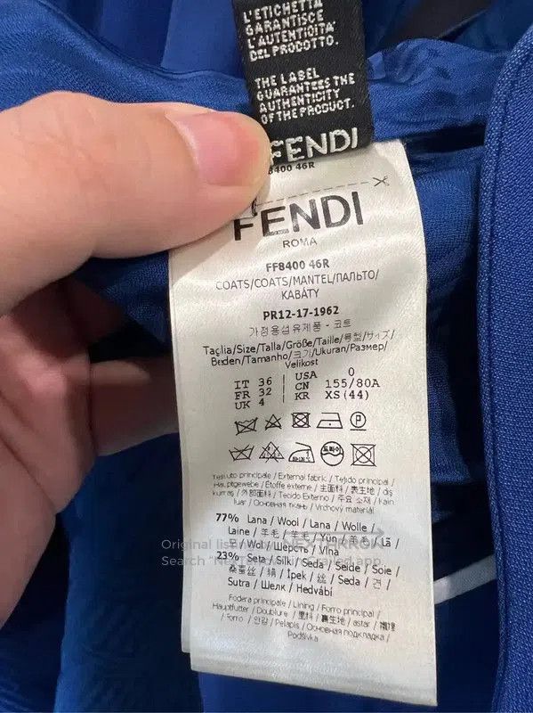 Fendi Fendi Blue Polyester Women's Dress XS . Size XS / US 0-2 / IT 36-38 - 5 Thumbnail