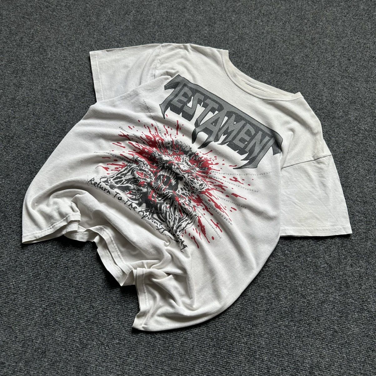 Japanese Brand VTG Testament T-shirts Big Logo Band Rock Archival Size L Size US L / EU 52-54 / 3 - 1 Thumbnail