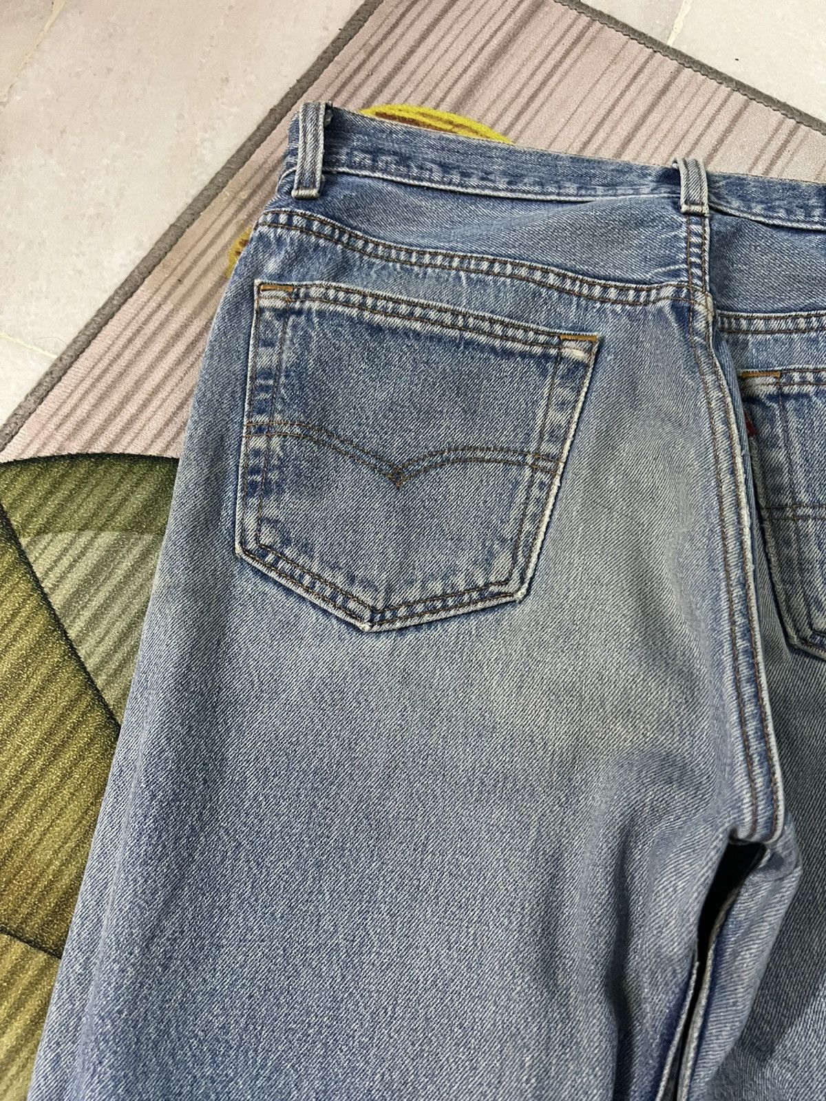 Levi's 💥Vintage 90’s Levis 501xx Distress Mud Wash Jean USA Size US 32 / EU 48 - 17 Thumbnail