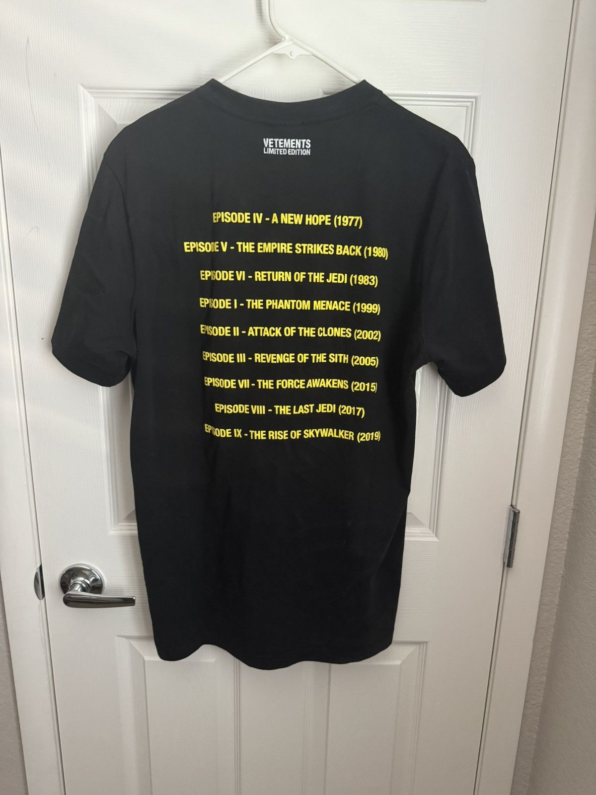 Vetements X Starwars 44pc capsule collection episodes tee