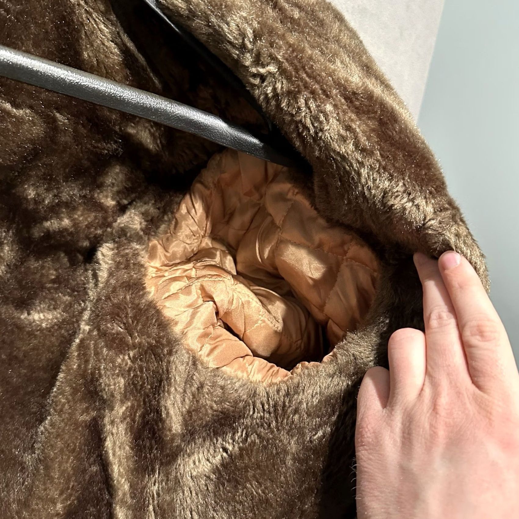 JCPenney VINTAGE JCPenney The Men's Store Trench Coat Mens 40L Khaki Tan Faux Fur Lined 80s Size US XXS / EU 40 - 7 Thumbnail
