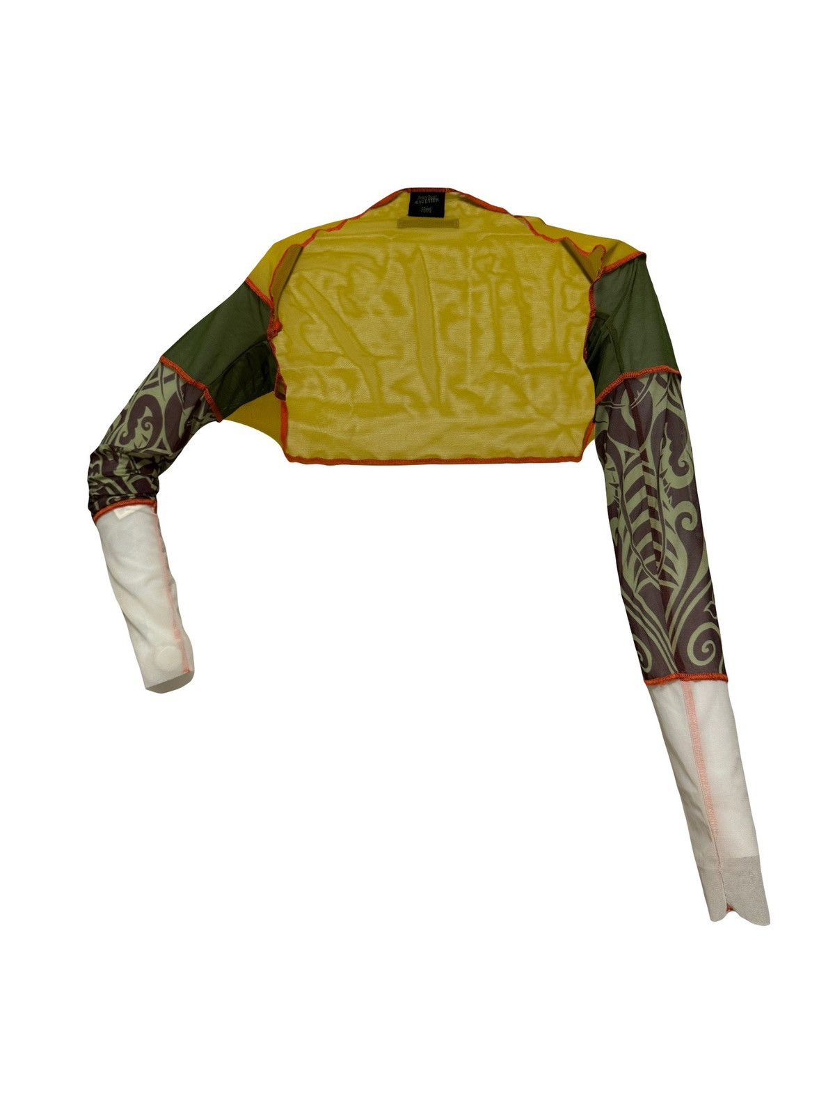 Jean Paul Gaultier JEAN PAUL GAULTIER S/S 1996 Cyberbaba Mesh Cropped Cardigan Size S / US 4 / IT 40 - 1 Thumbnail