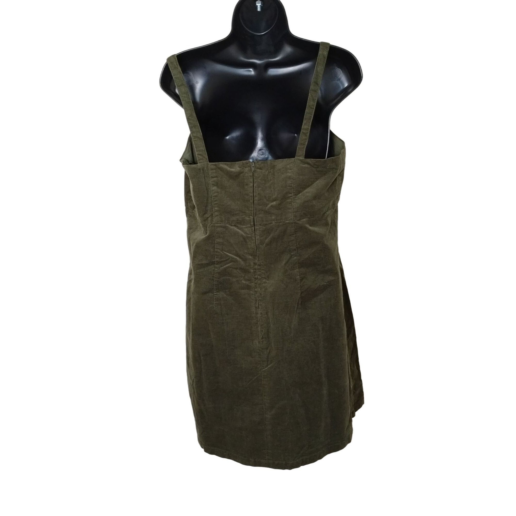 Designer Copper Key Juniors Large Forest Green Micro Corduroy Jumper Size L / US 10 / IT 46 - 2 Thumbnail