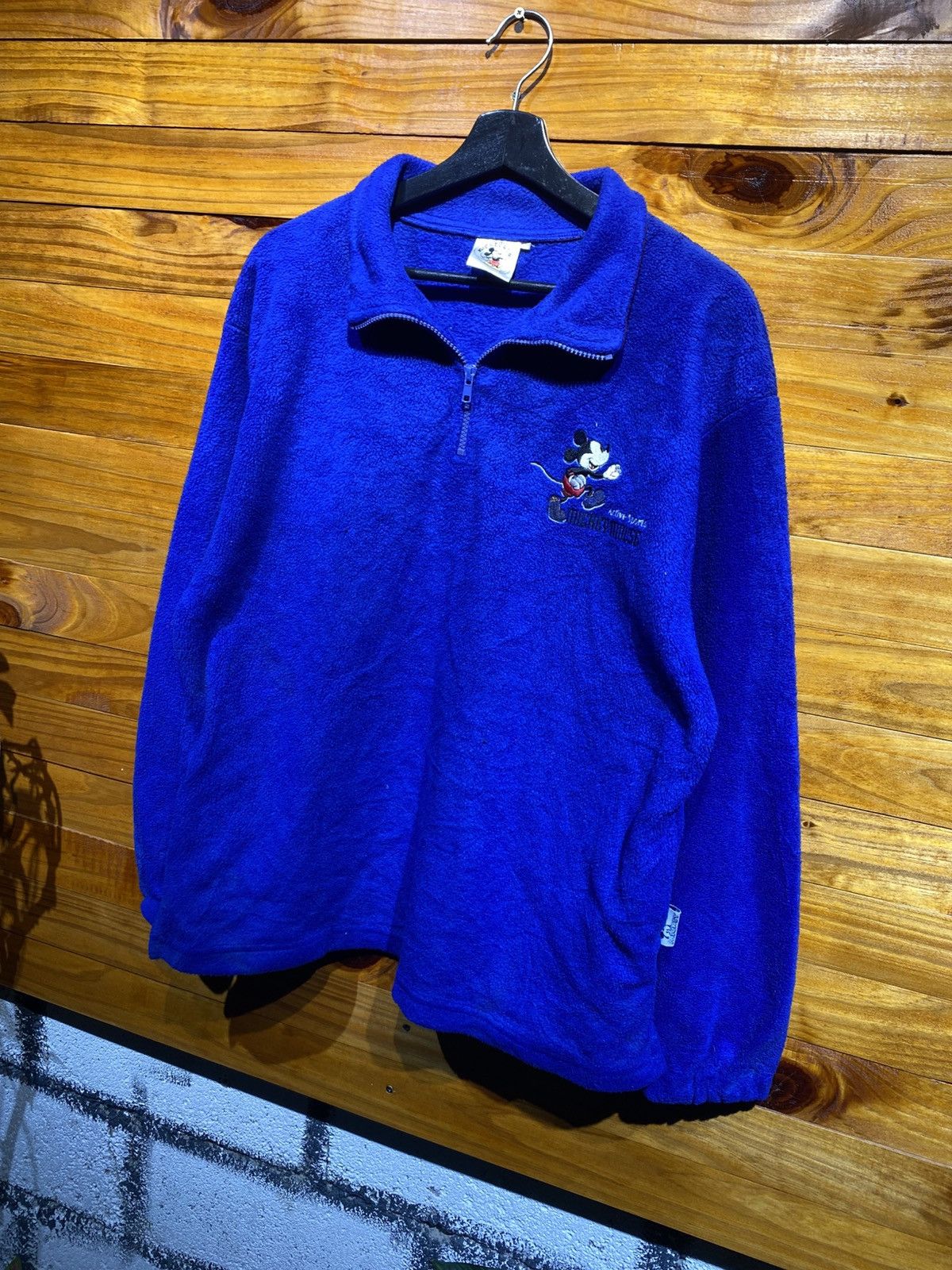 Disney Vintage 90s Disney Mickey & Co. Blue Fleece Pullover Unisex Size US M / EU 48-50 / 2 - 2 Thumbnail