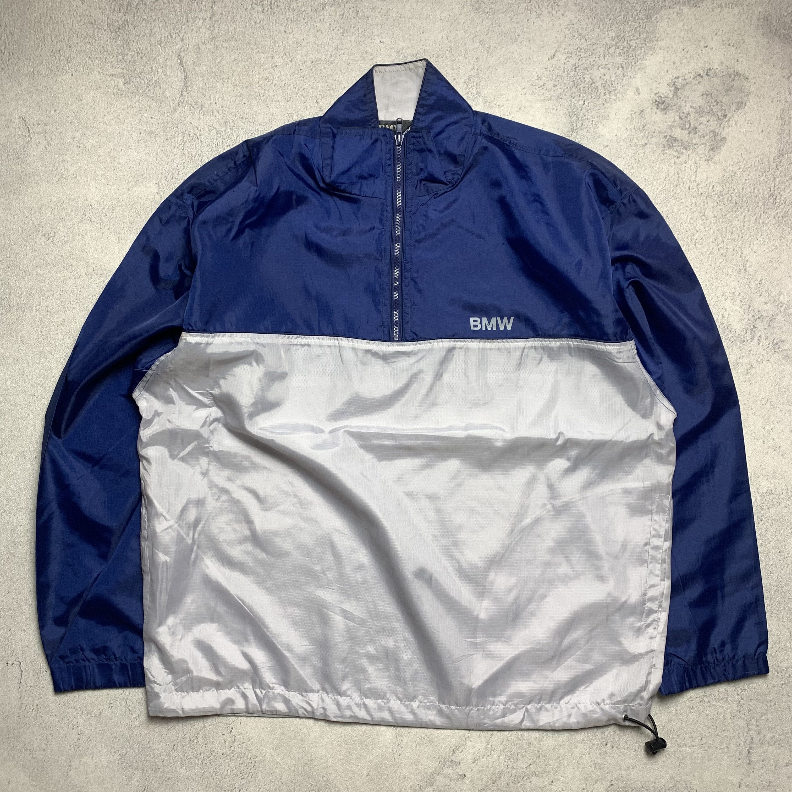 BMW Vintage BMW Half Zip Windbreaker Jacket Size US XL / EU 56 / 4 - 1 Thumbnail