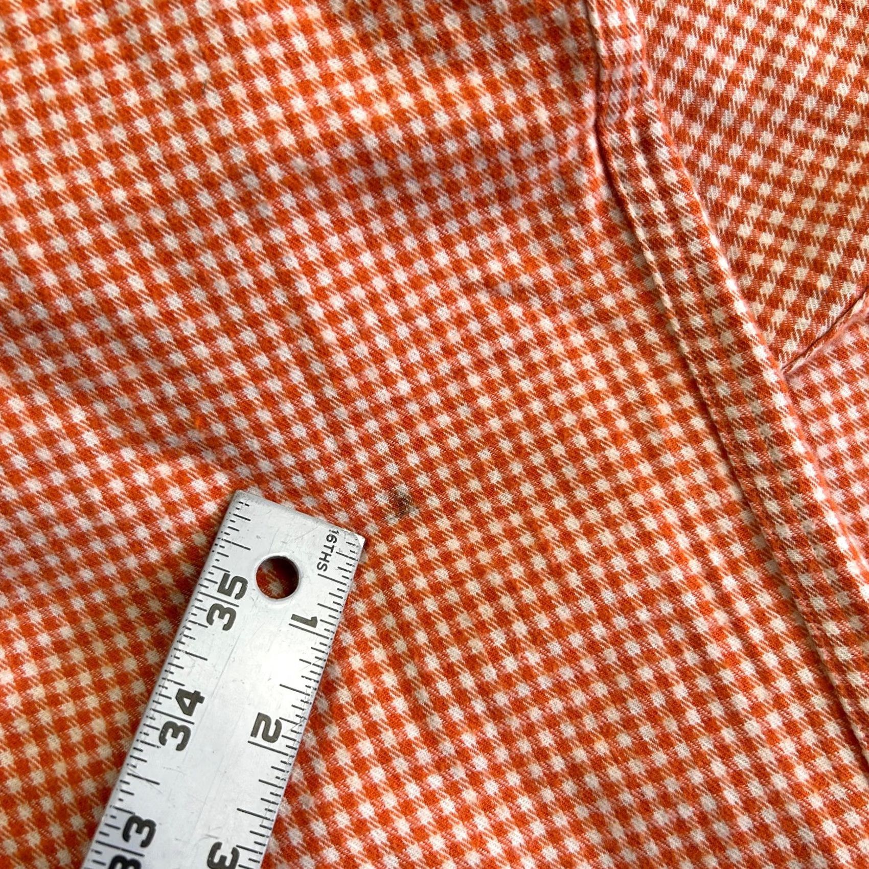 Vintage VINTAGE Cambridge Classics Flannel Shirt Button-Down Orange 2XL Herringbone Casual Men’s Button-Up Shirt Size US XXL / EU 58 / 5 - 7 Thumbnail