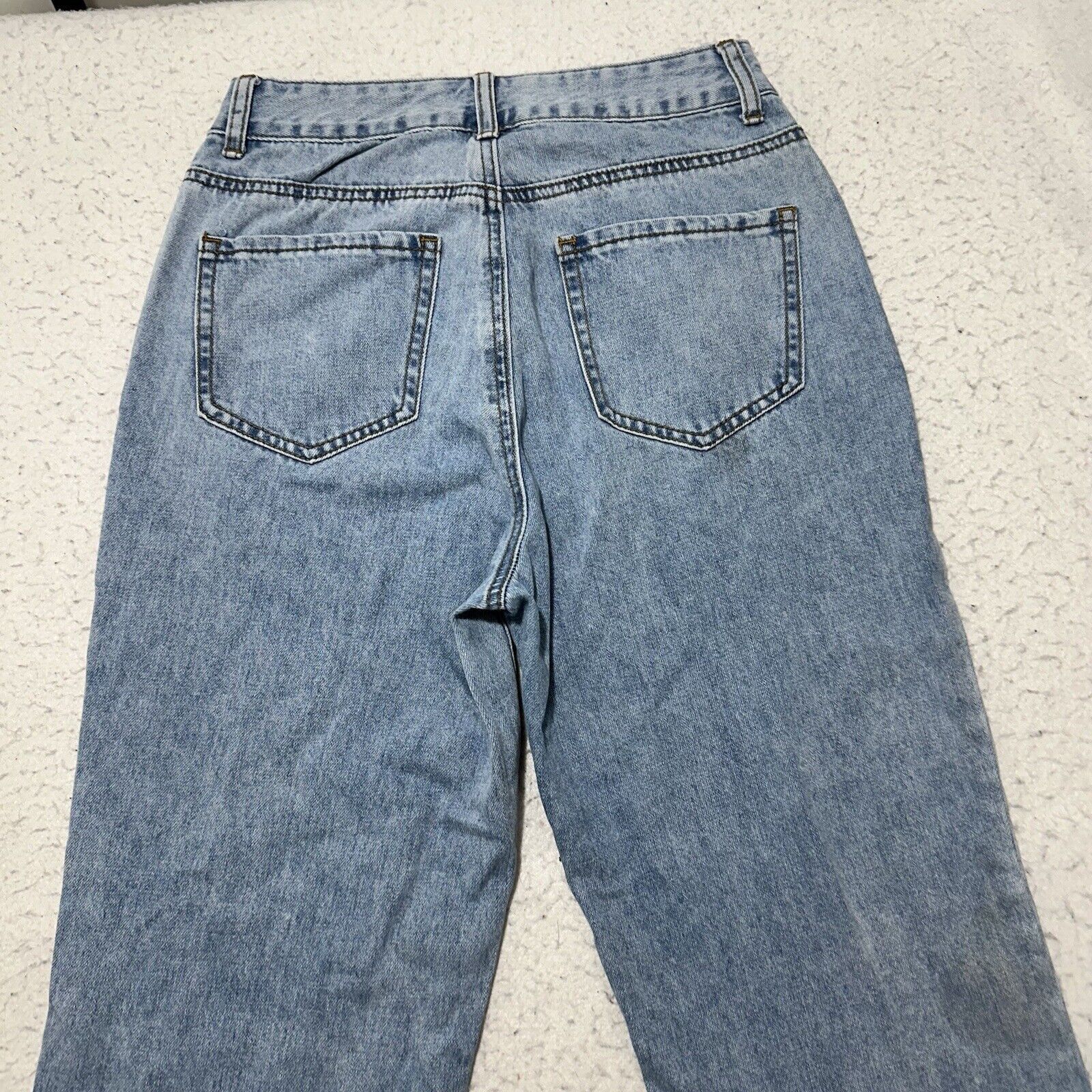 Other Gilipur Small (26x29) High Rise Straight Skull Jeans Blue Size 26" / US 2 / IT 38 - 8 Thumbnail