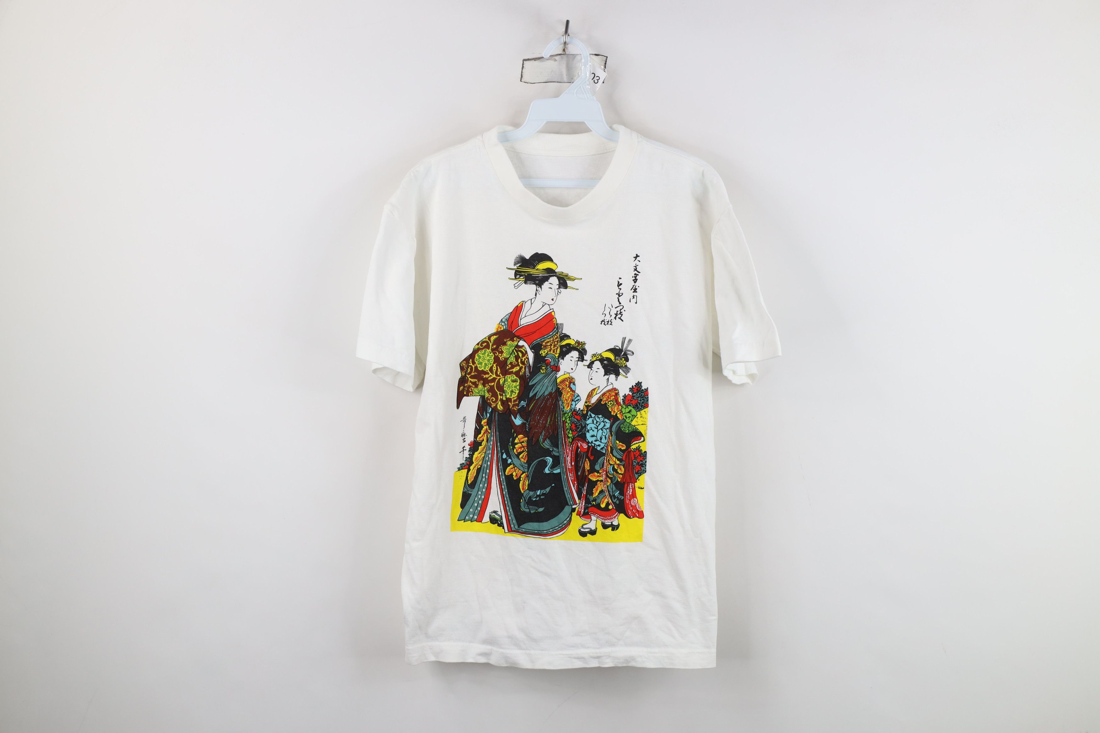 Vintage Vintage 90s Streetwear Short Sleeve T-Shirt White Cotton Size US S / EU 44-46 / 1 - 1 Thumbnail