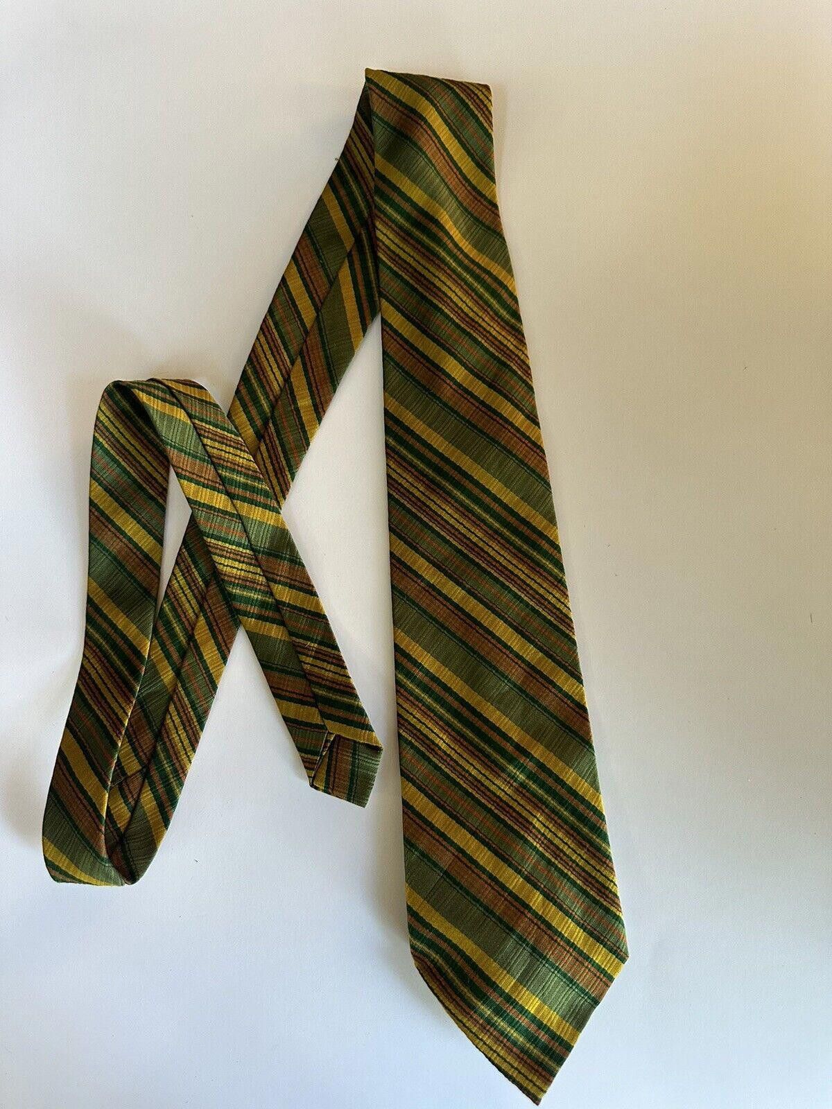Designer Vintage Striped Tie 60s 70s Size ONE SIZE - 2 Thumbnail