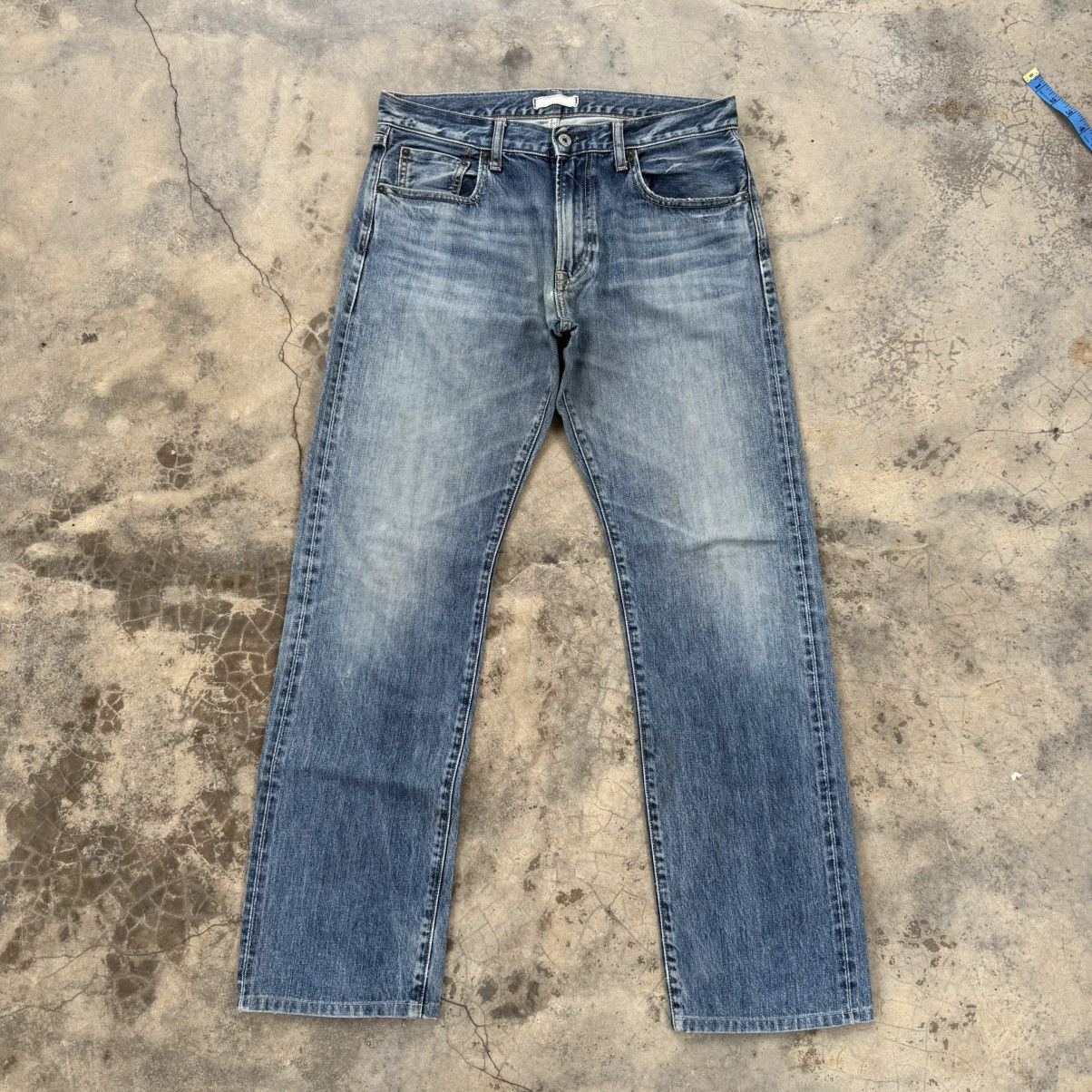 Japanese Brand VINTAGE JAPANESE SELVEDGE FADED JEAN DENIM PANTS Size US 34 / EU 50 - 1 Thumbnail