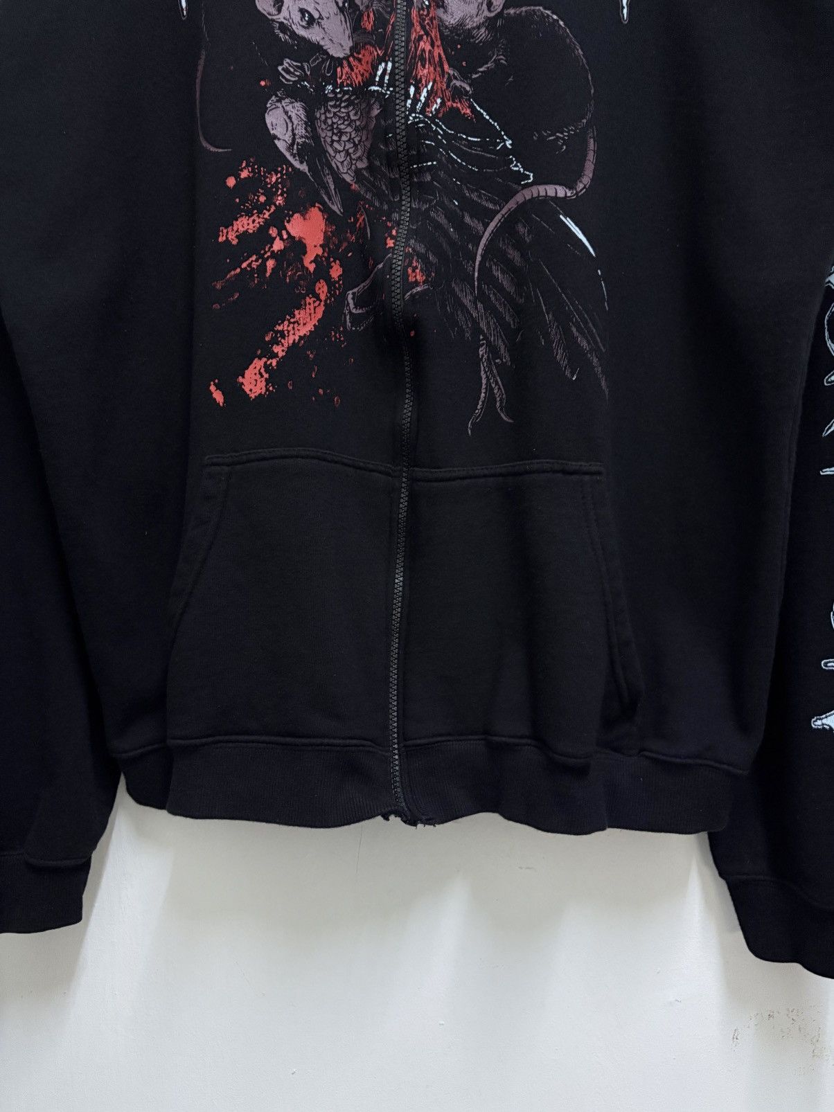 Band Tees Rare ! Bring Me The Horizon / Rats & Crow Violent Hoodie Size US XL / EU 56 / 4 - 5 Thumbnail