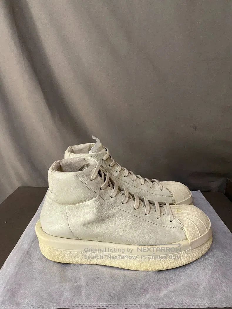 Rick Owens Rick Owens Adidas Shell Toe Sneakers. Size US 9.5 / EU 42-43 - 3 Thumbnail