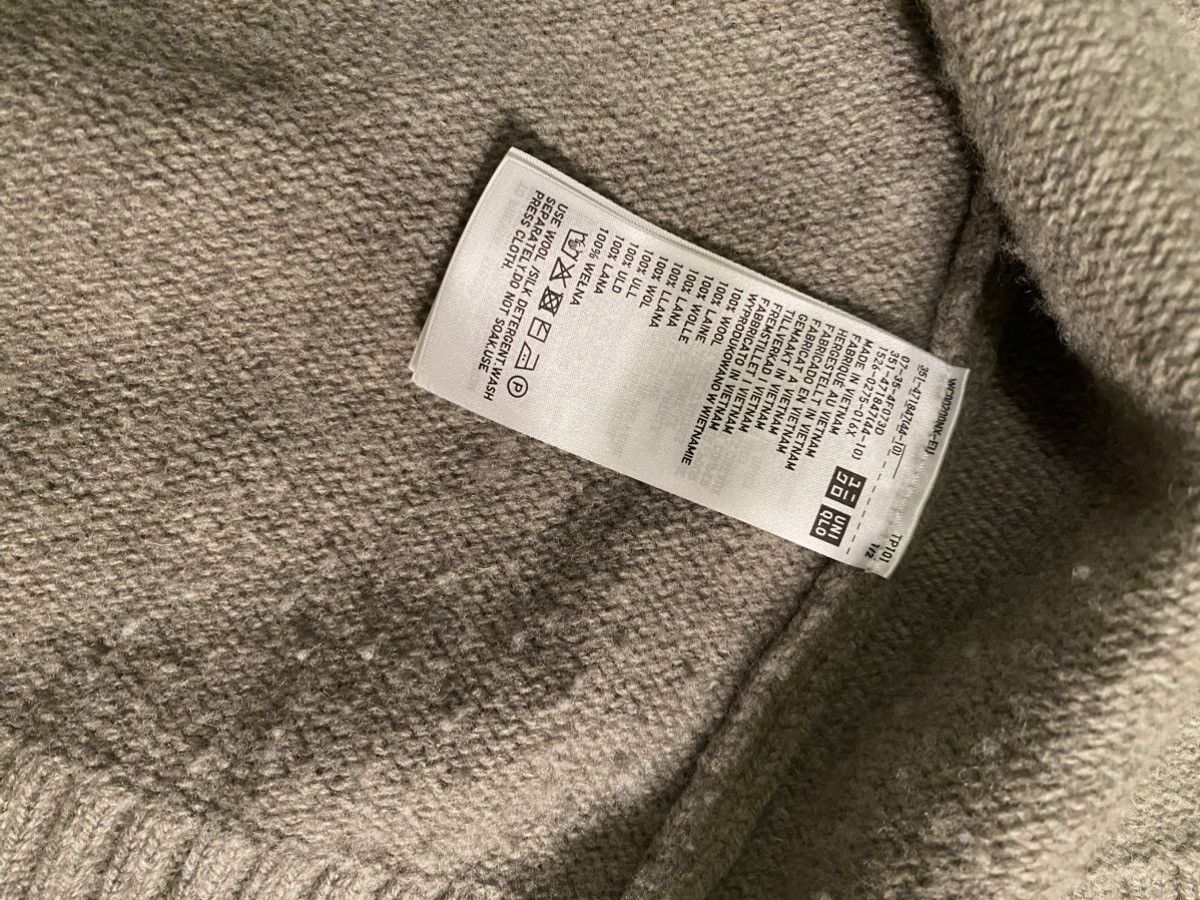 Uniqlo Uniqlo U Brown Knitted Lambswool Jacket Size US L / EU 52-54 / 3 - 4 Thumbnail