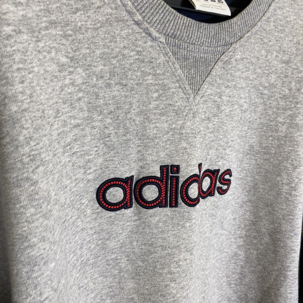 Adidas Adidas Vintage Sweatshirt Navy / White Panel — XXL Size US XXL / EU 58 / 5 - 3 Thumbnail