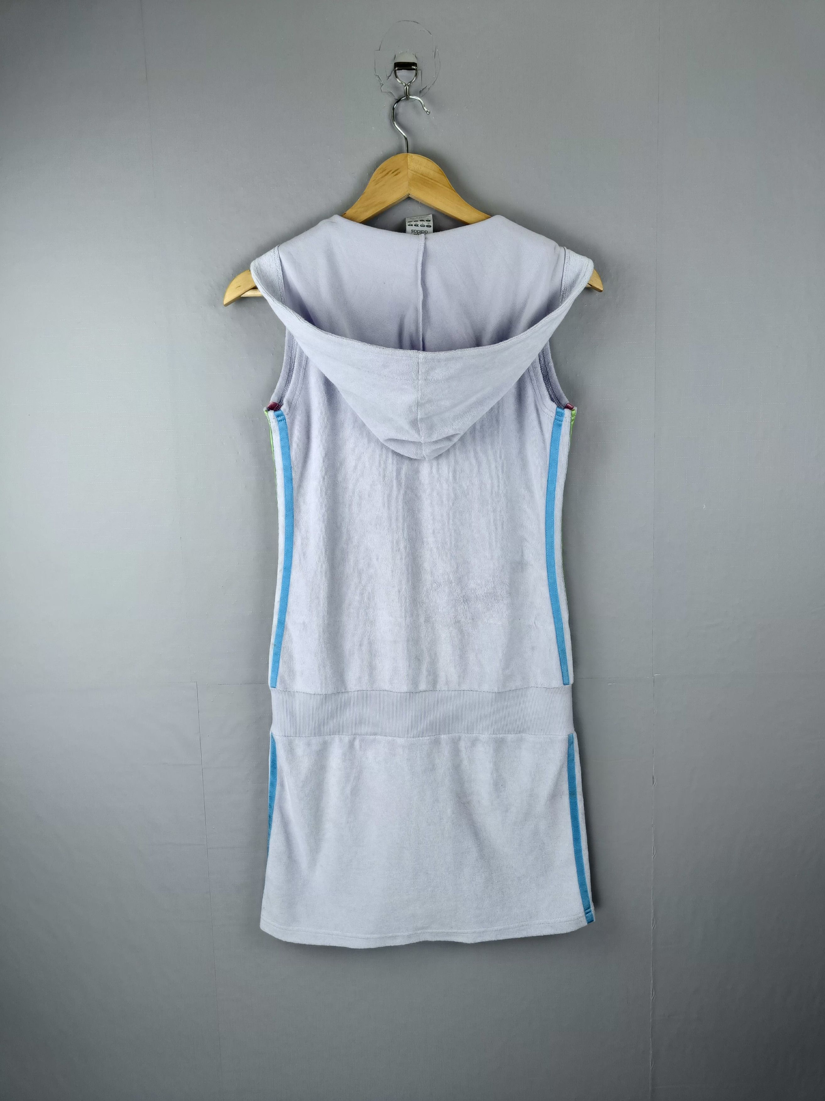 Adidas Vintage Y2k ADIDAS Hoodie Mini Dress Size M / US 6-8 / IT 42-44 - 4 Thumbnail