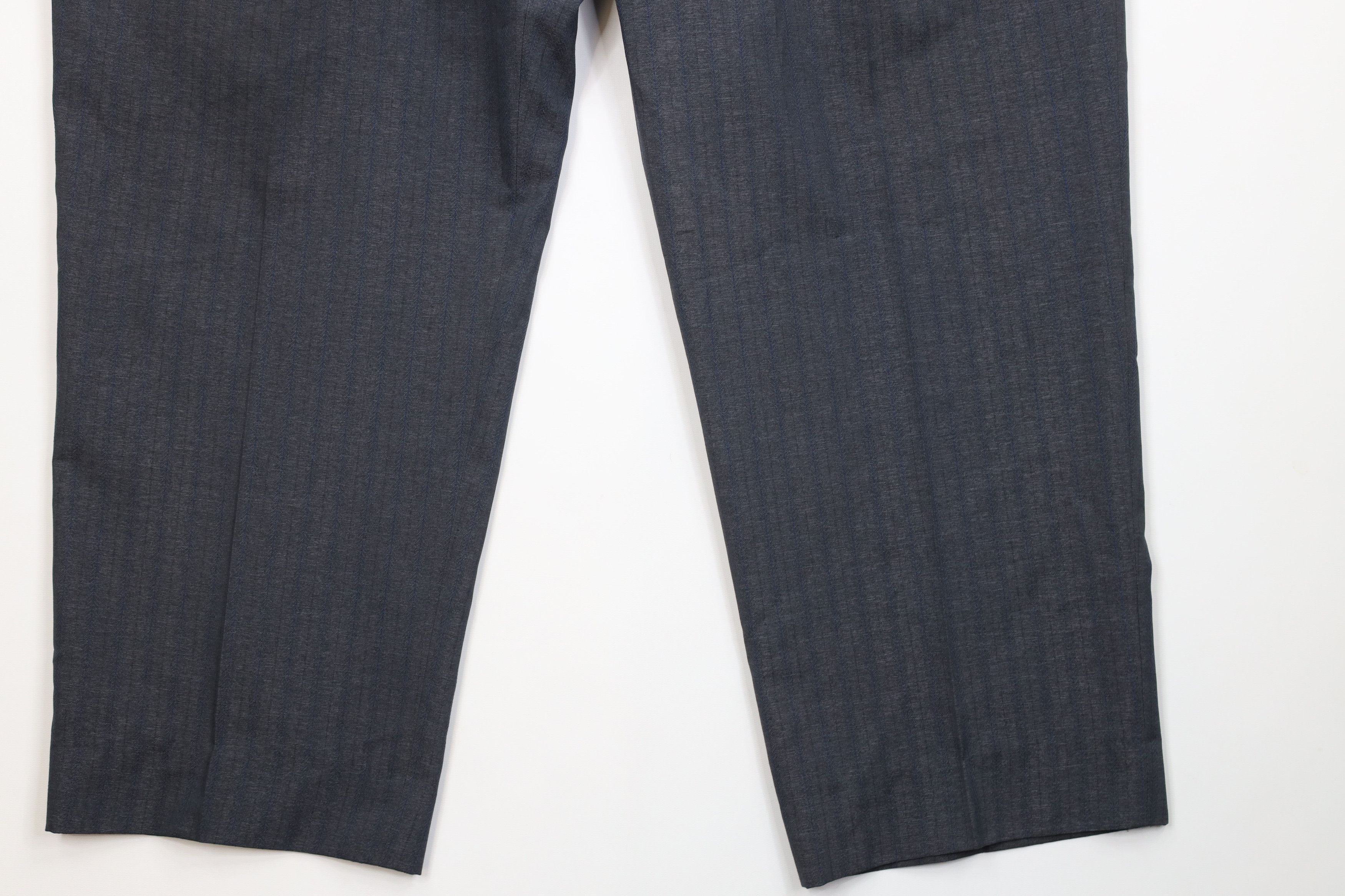 Vintage Vintage 70s Streetwear Pinstriped Wide Leg Chino Pants USA Size US 38 / EU 54 - 4 Thumbnail
