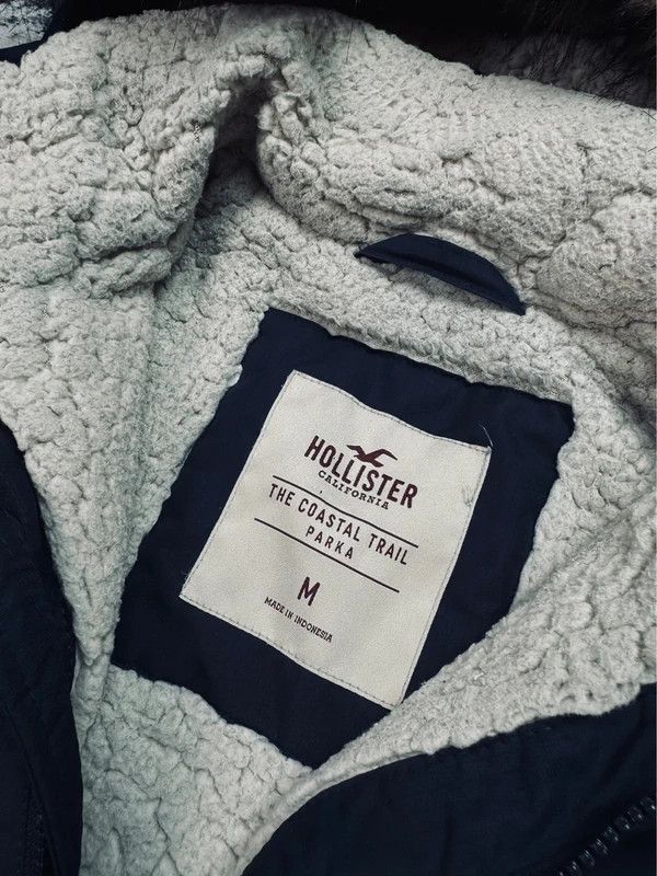 Hollister Hollister navy blue parka jacket with drawstring M Size US M / EU 48-50 / 2 - 5 Thumbnail