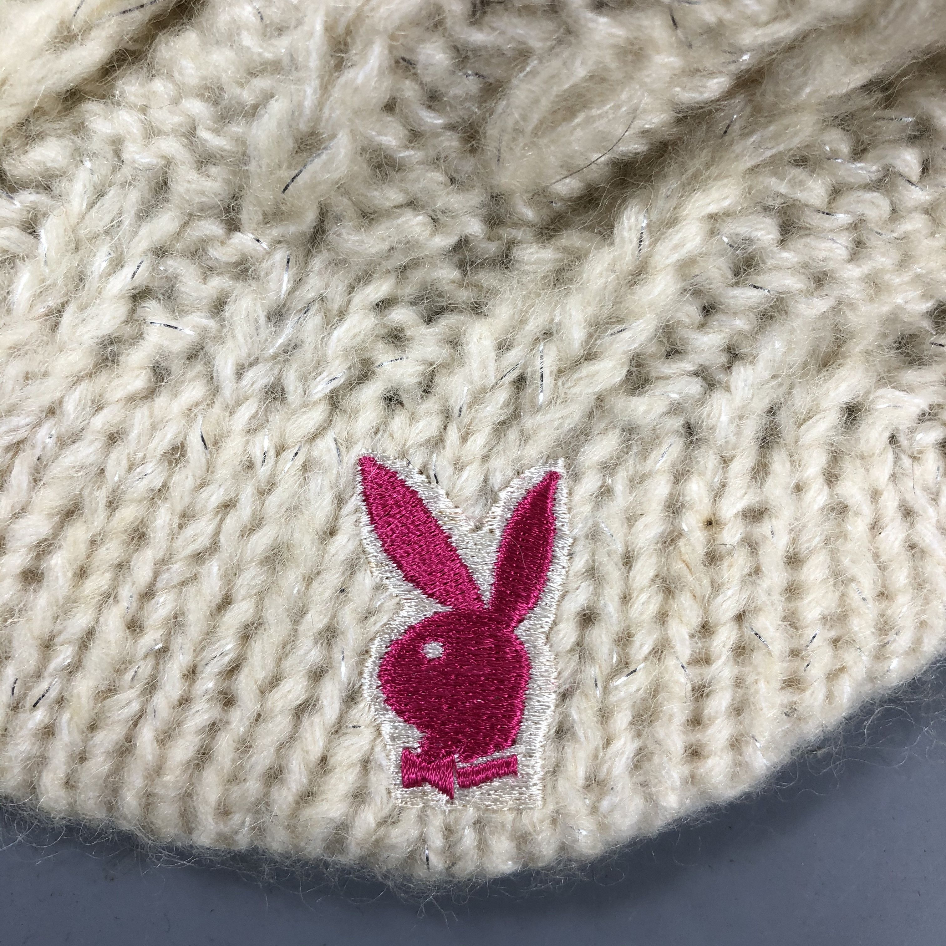 Playboy Playboy Hat Crochet Slouchy Knitted Caps Size ONE SIZE - 5 Thumbnail