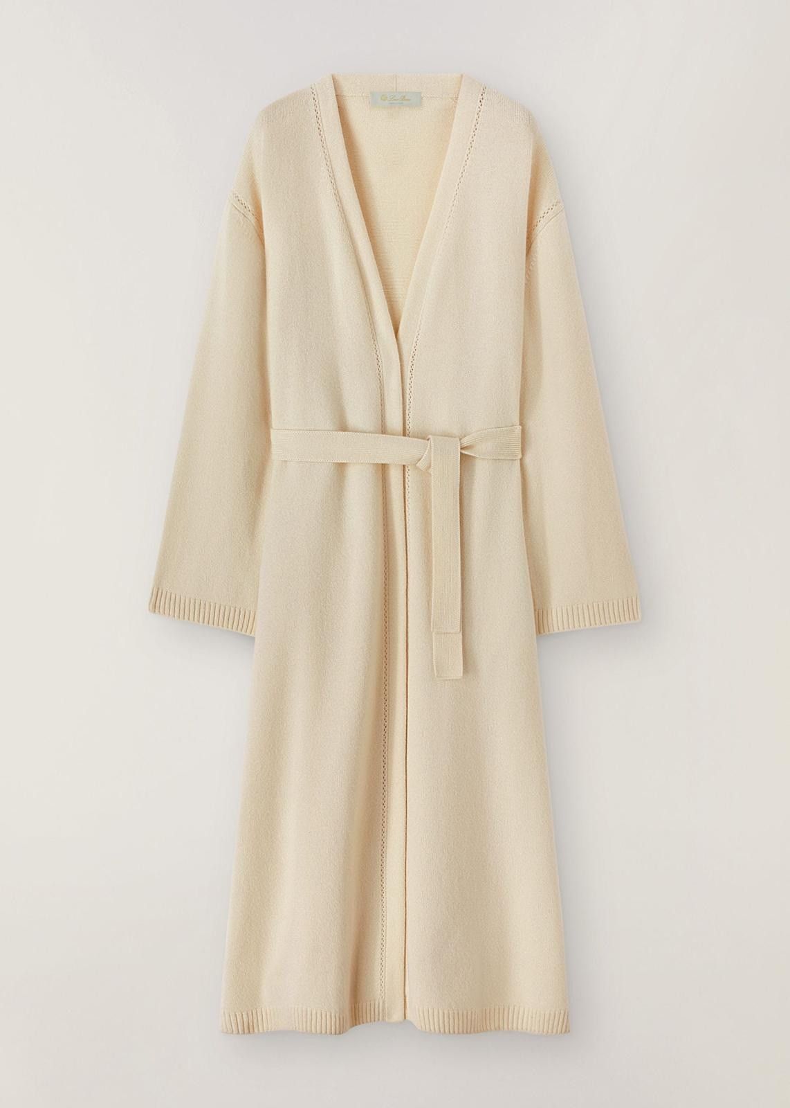 Loro Piana o1srvl11e1024 Cocooning Cashmere Cardigan in Cream Size XS / US 0-2 / IT 36-38 - 1 Thumbnail